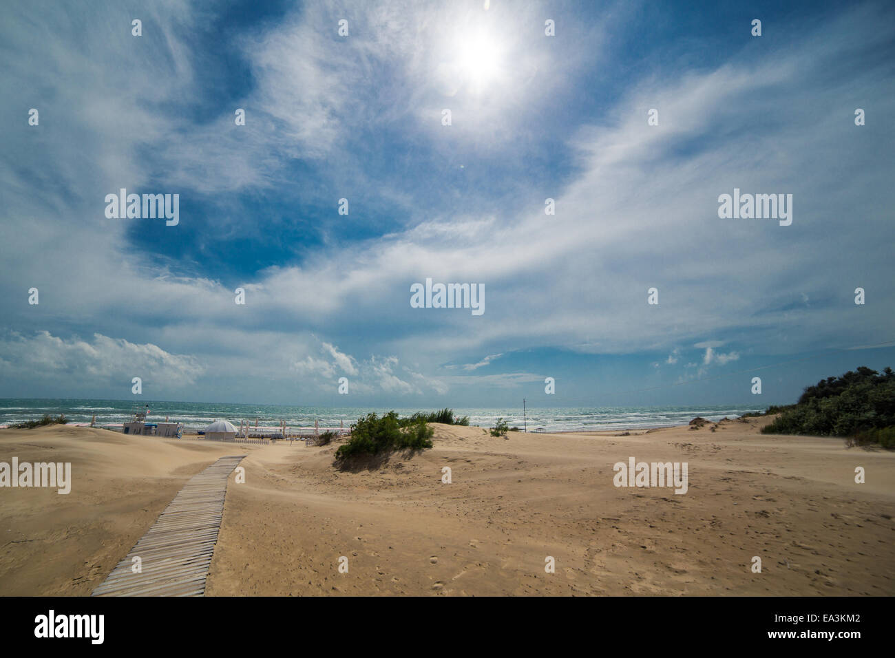 Plage de la mer Noire, Anapa, région de Krasnodar, Russie Banque D'Images