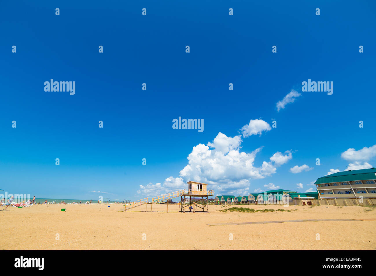 Plage de la mer Noire, Anapa, région de Krasnodar, Russie Banque D'Images