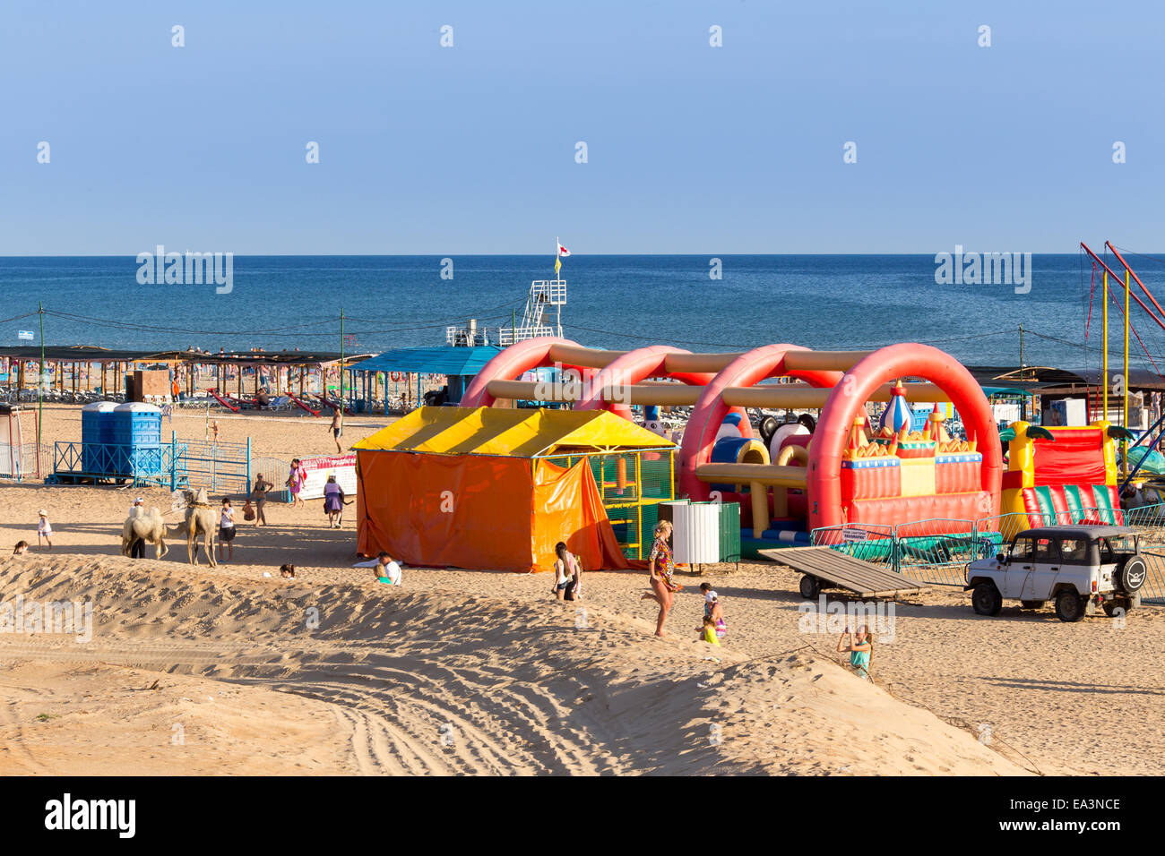 Aire de jeux pour enfants, Anapa, région de Krasnodar, Russie Banque D'Images
