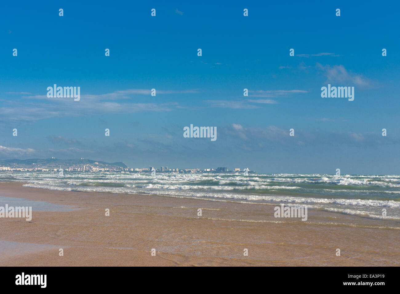 Plage de la mer Noire, Anapa, région de Krasnodar, Russie Banque D'Images