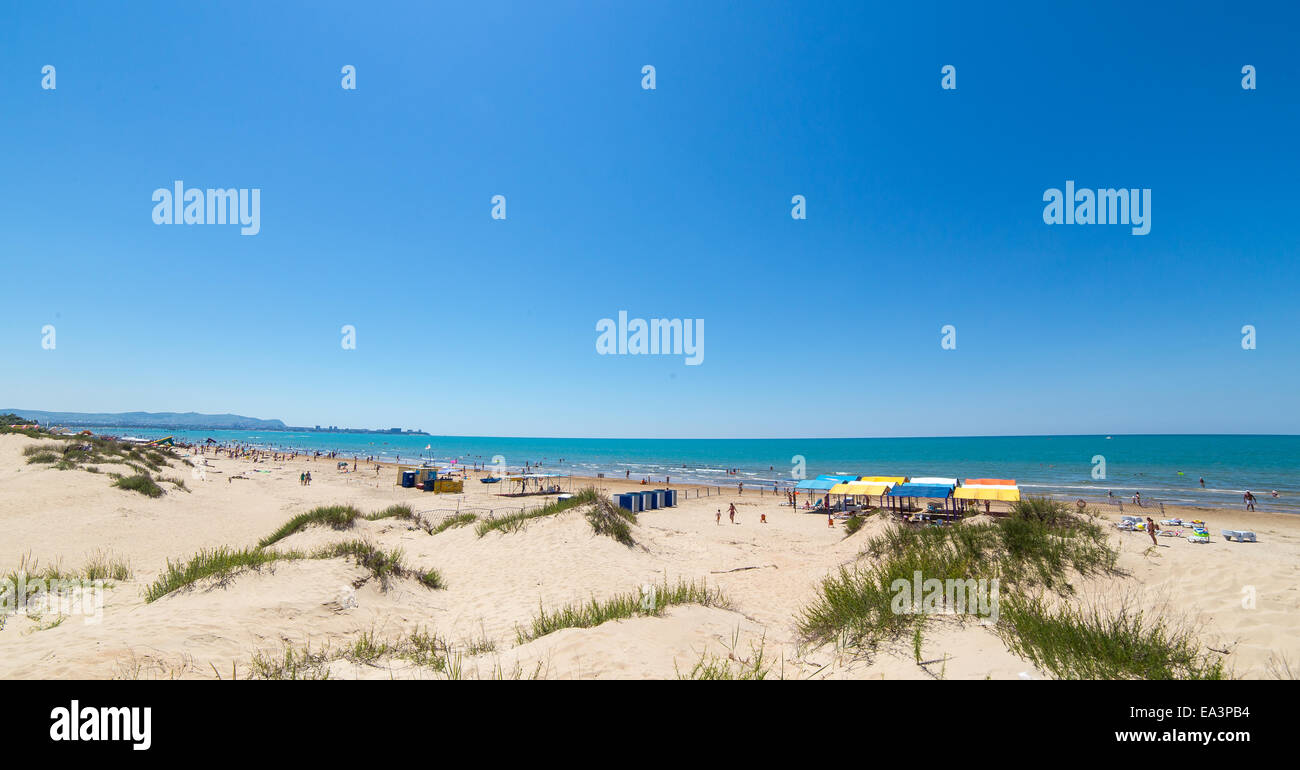 Plage de la mer Noire, Anapa, région de Krasnodar, Russie Banque D'Images