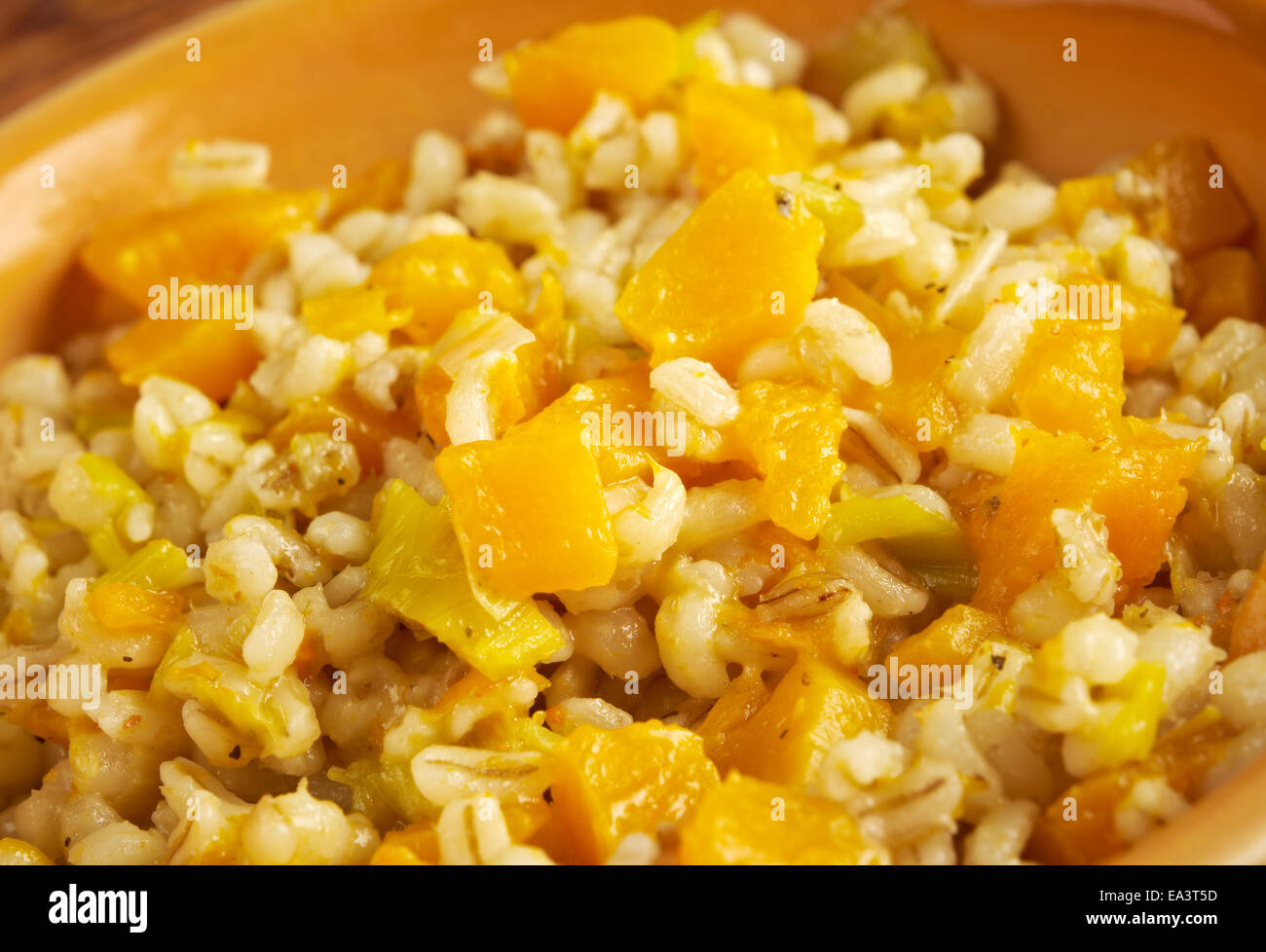 Orzotto con zucca Banque D'Images