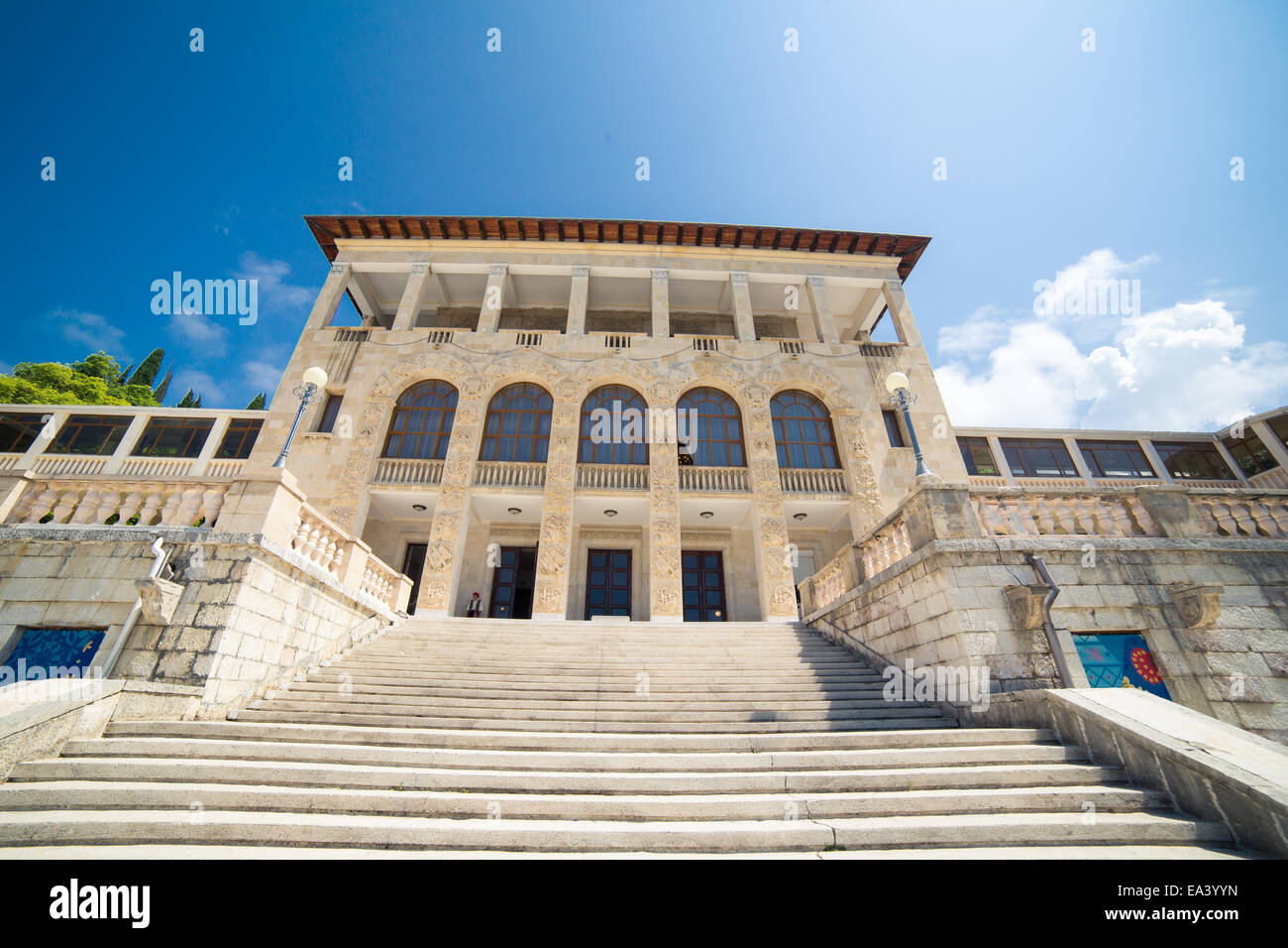 Bâtiment de l'hôtel Vintage, Sochi, dans la région de Krasnodar, Russie Banque D'Images