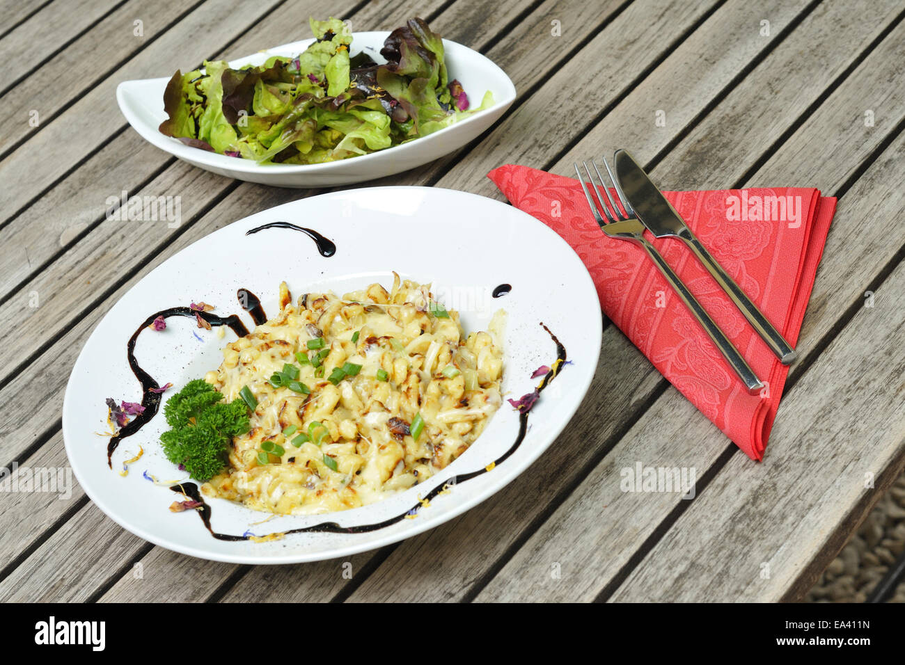 Fromage Spaetzle Banque D'Images Fromage Spaetzle Banque D'Images