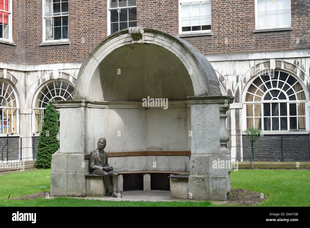 Statue de John Keats Banque D'Images