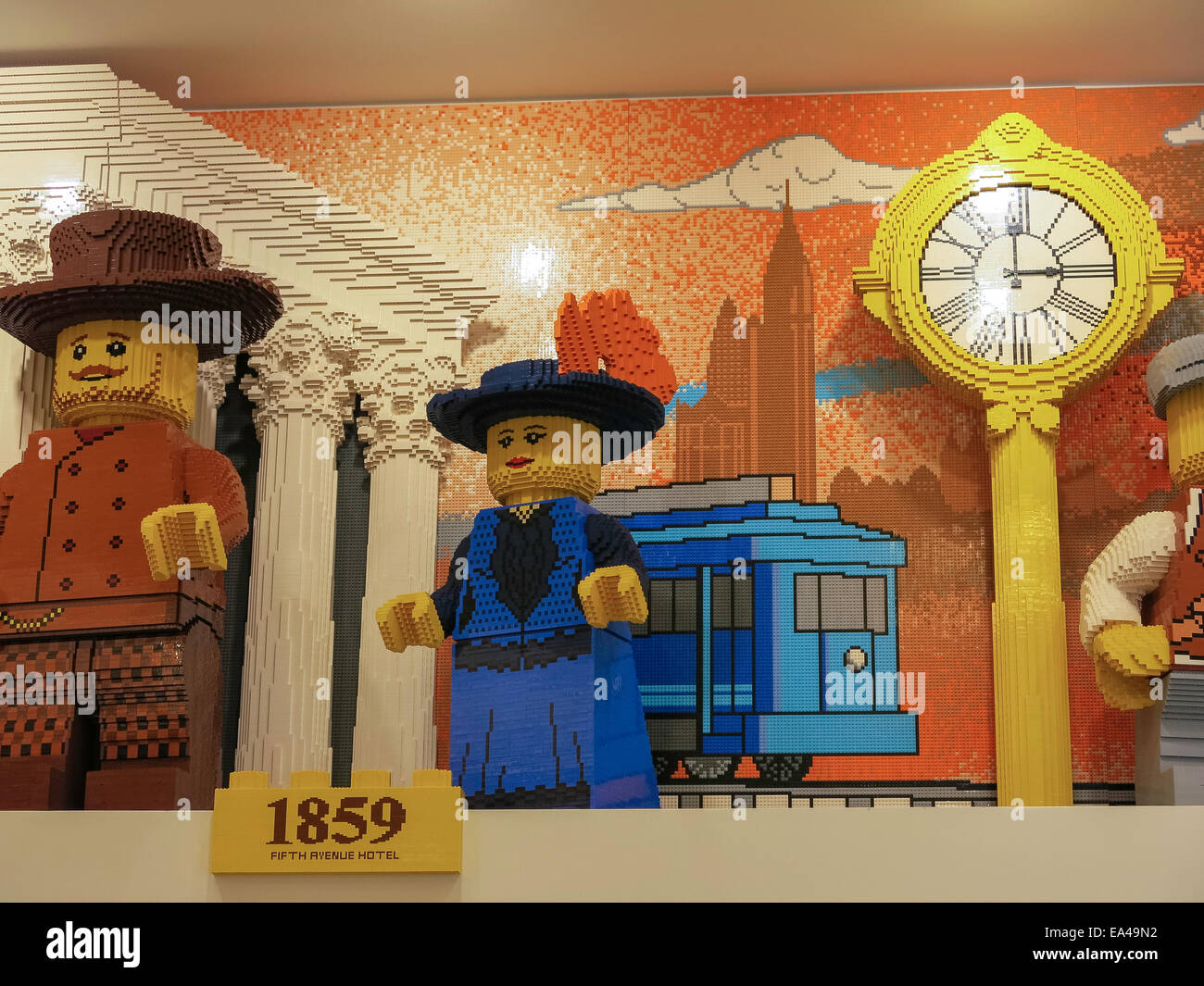 Le LEGO Store, quartier Flatiron, NYC Banque D'Images