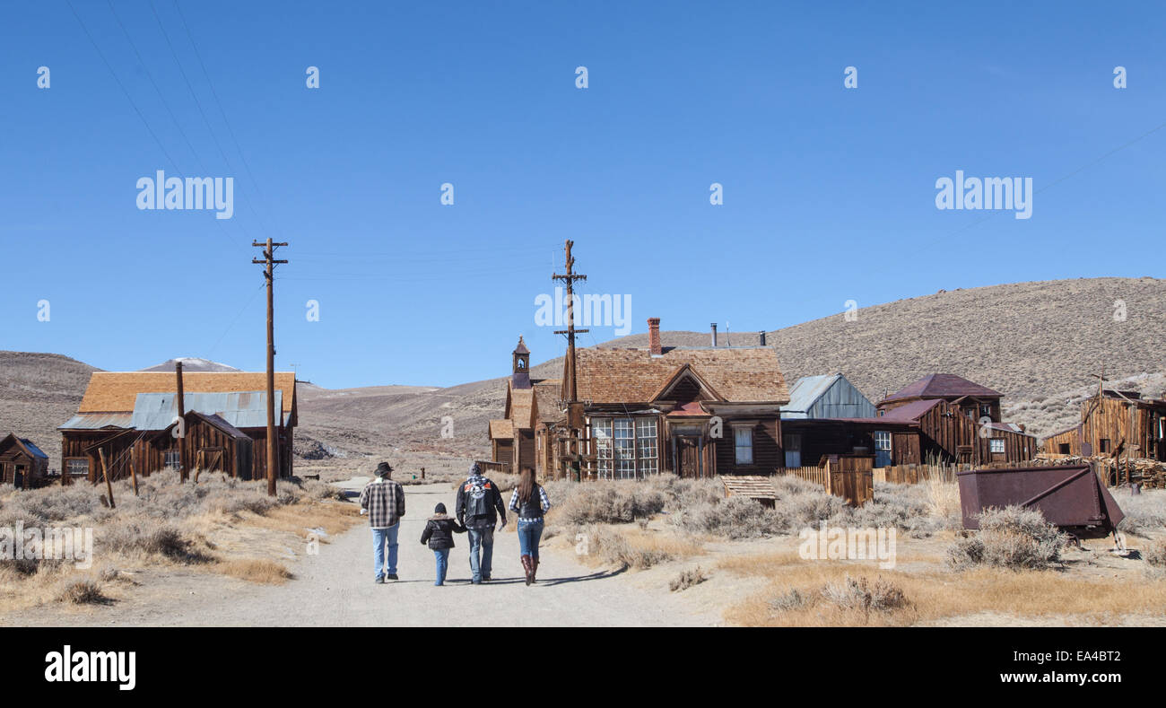Bodie State Historic Park en Californie, Bodie . Une ancienne ville minière maintenant figés dans le temps et souvent considérée comme une ville fantôme. Banque D'Images