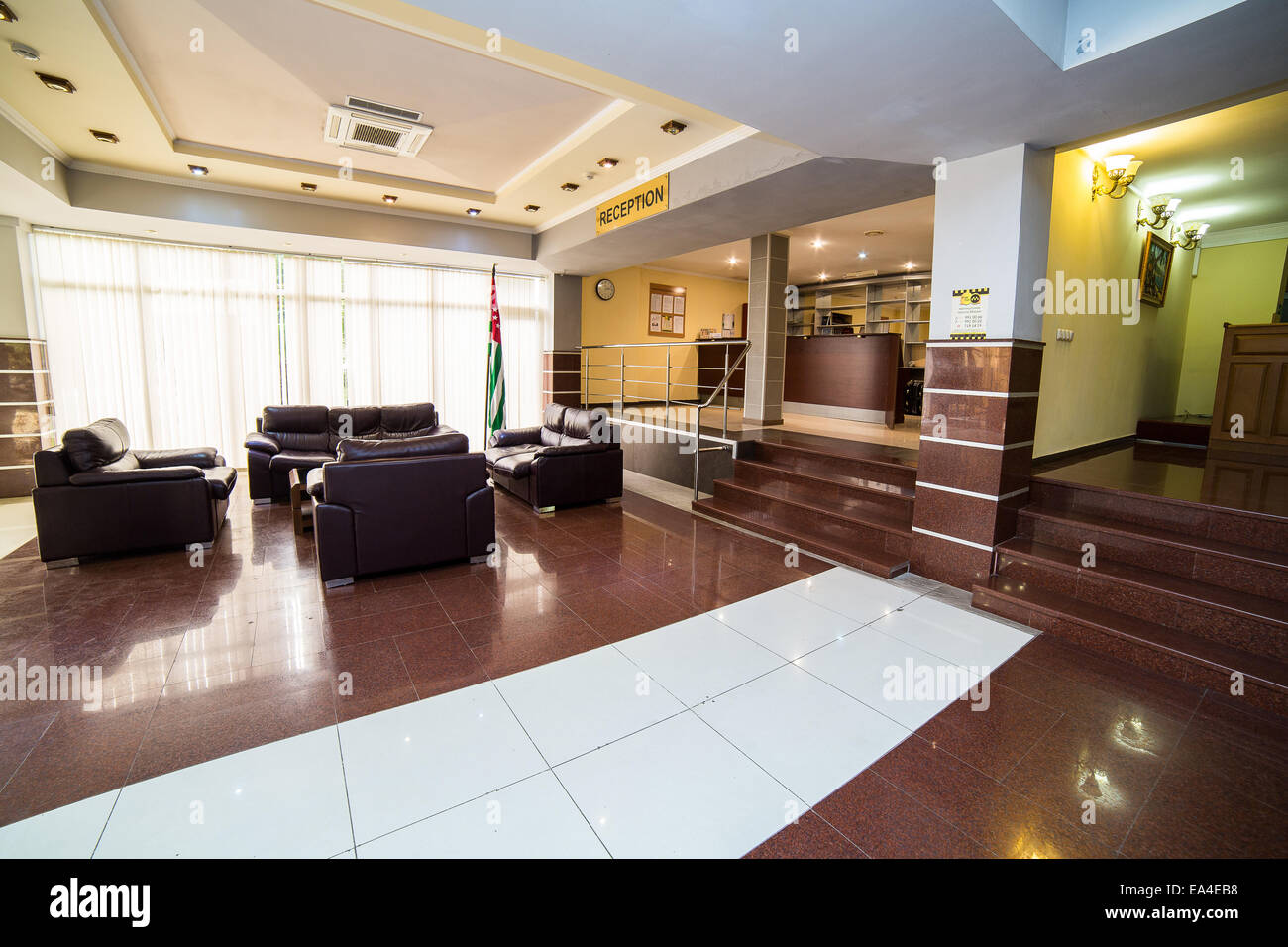 Hall de l'hôtel de luxe dans la conception intérieure, salle de réception Banque D'Images
