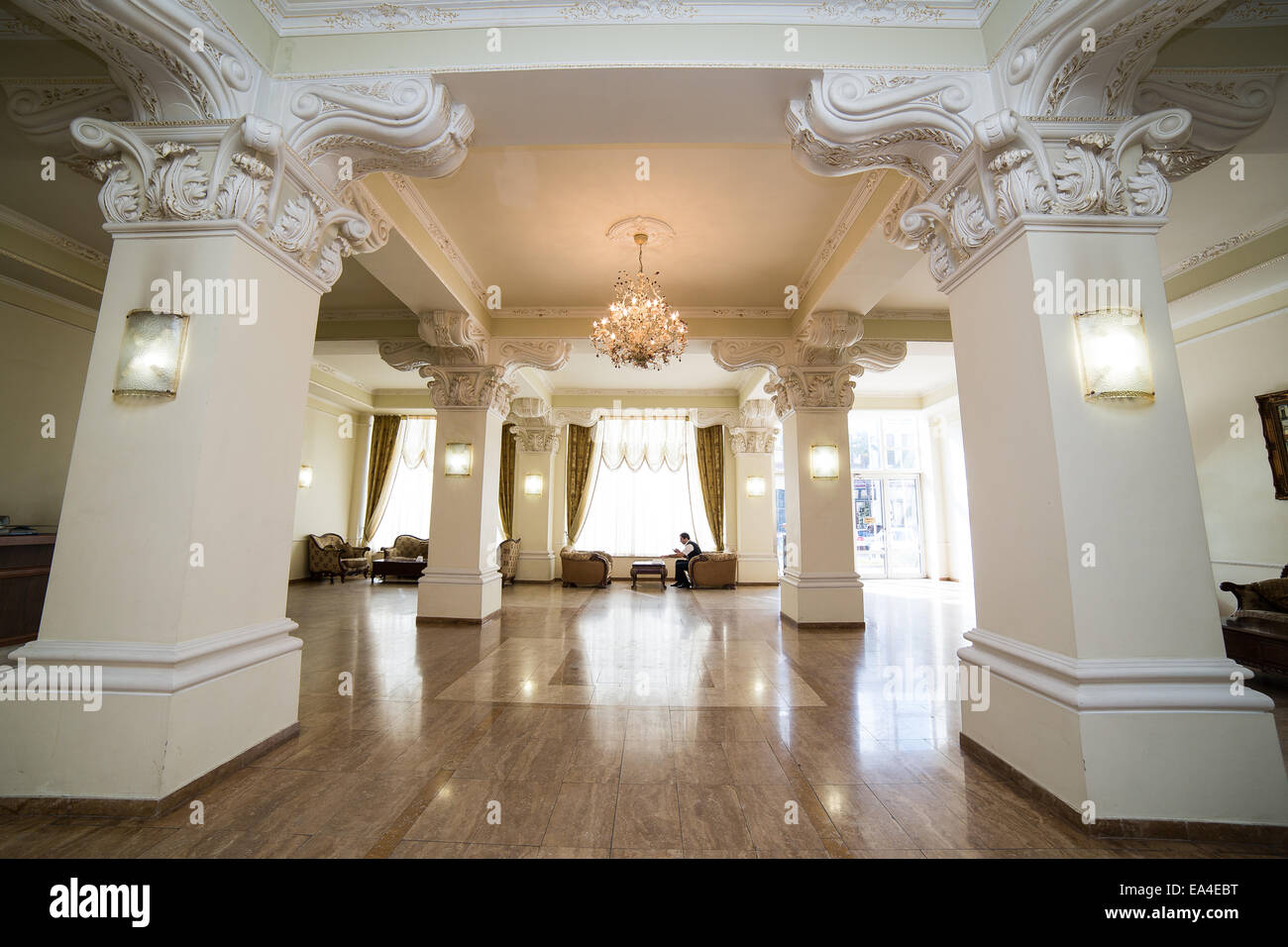 Hall de l'hôtel de luxe dans la conception intérieure, salle de réception Banque D'Images