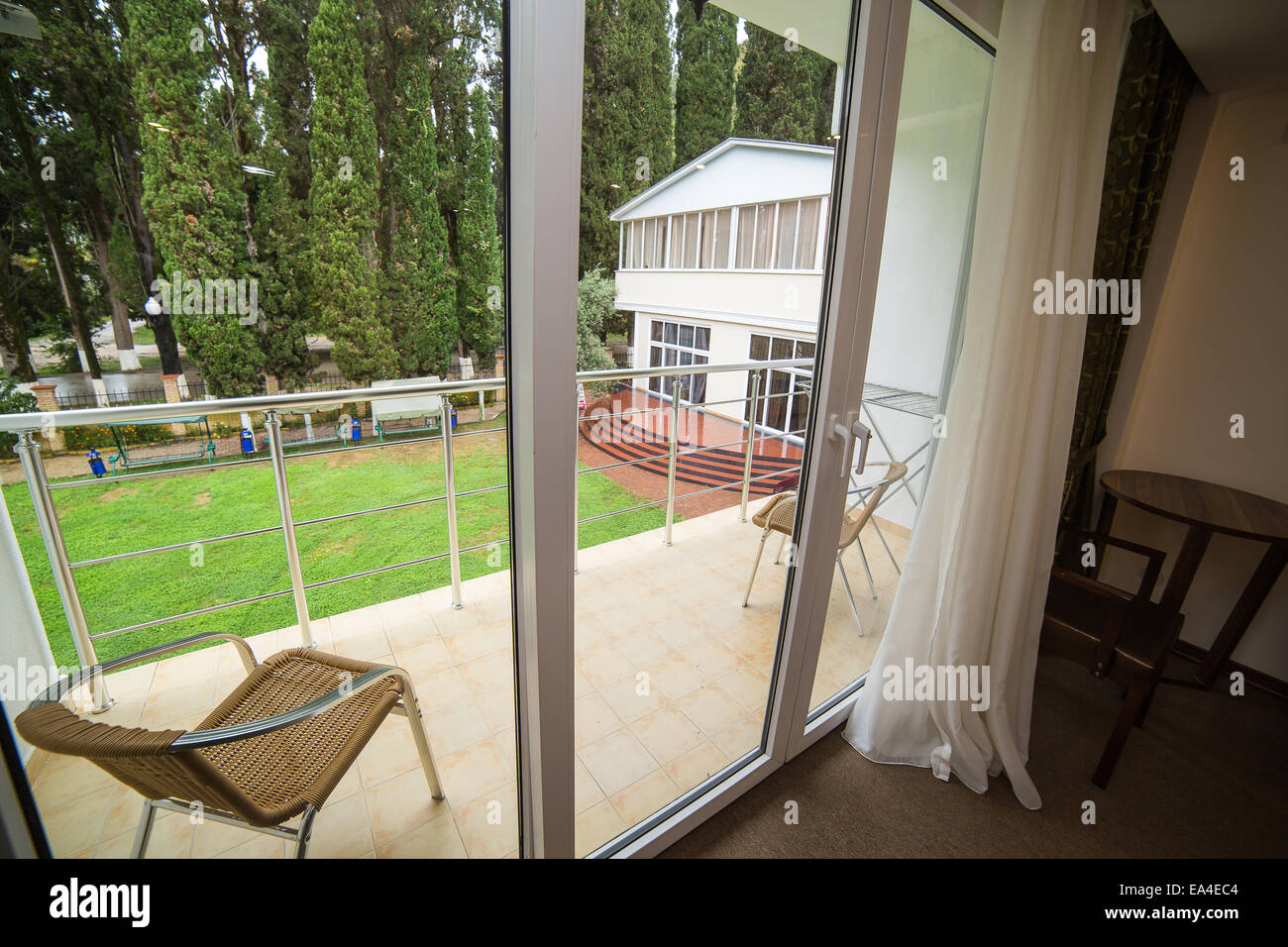 Maison moderne et design d'intérieur chambre à coucher de l'hôtel Banque D'Images