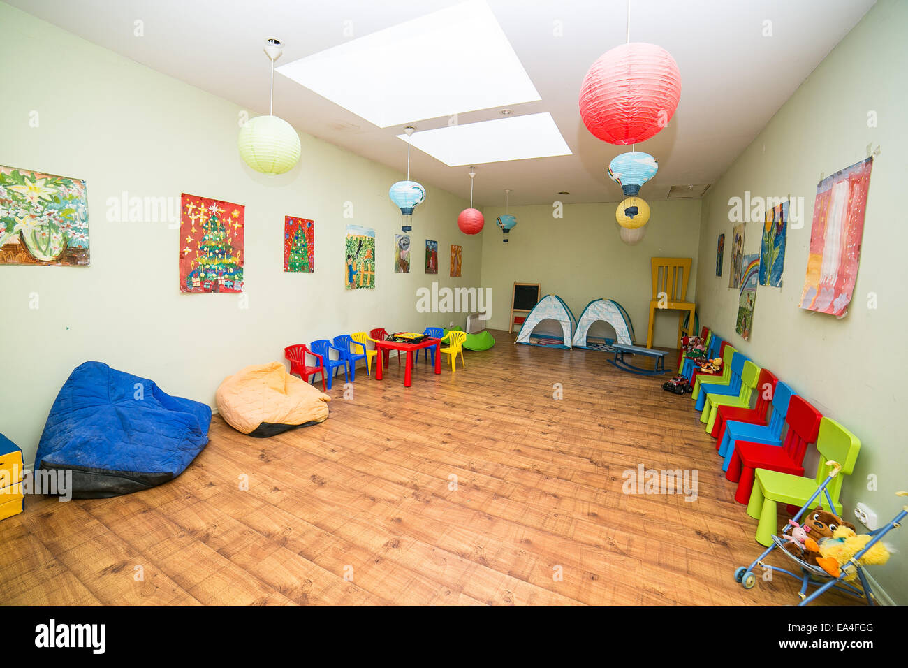 Chambre d'enfants, maison moderne Banque D'Images