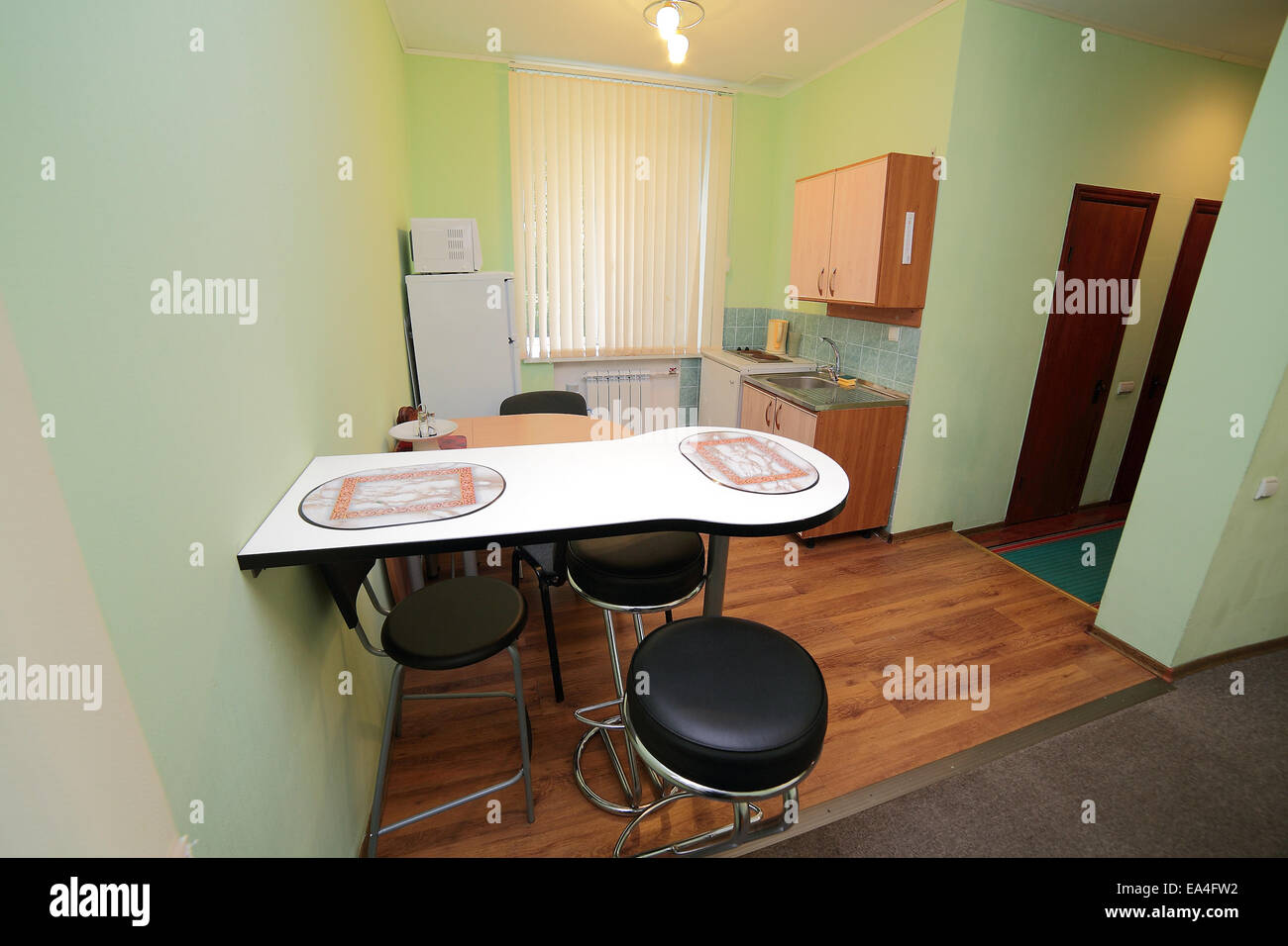 Accueil cuisine moderne et design d'intérieur Banque D'Images