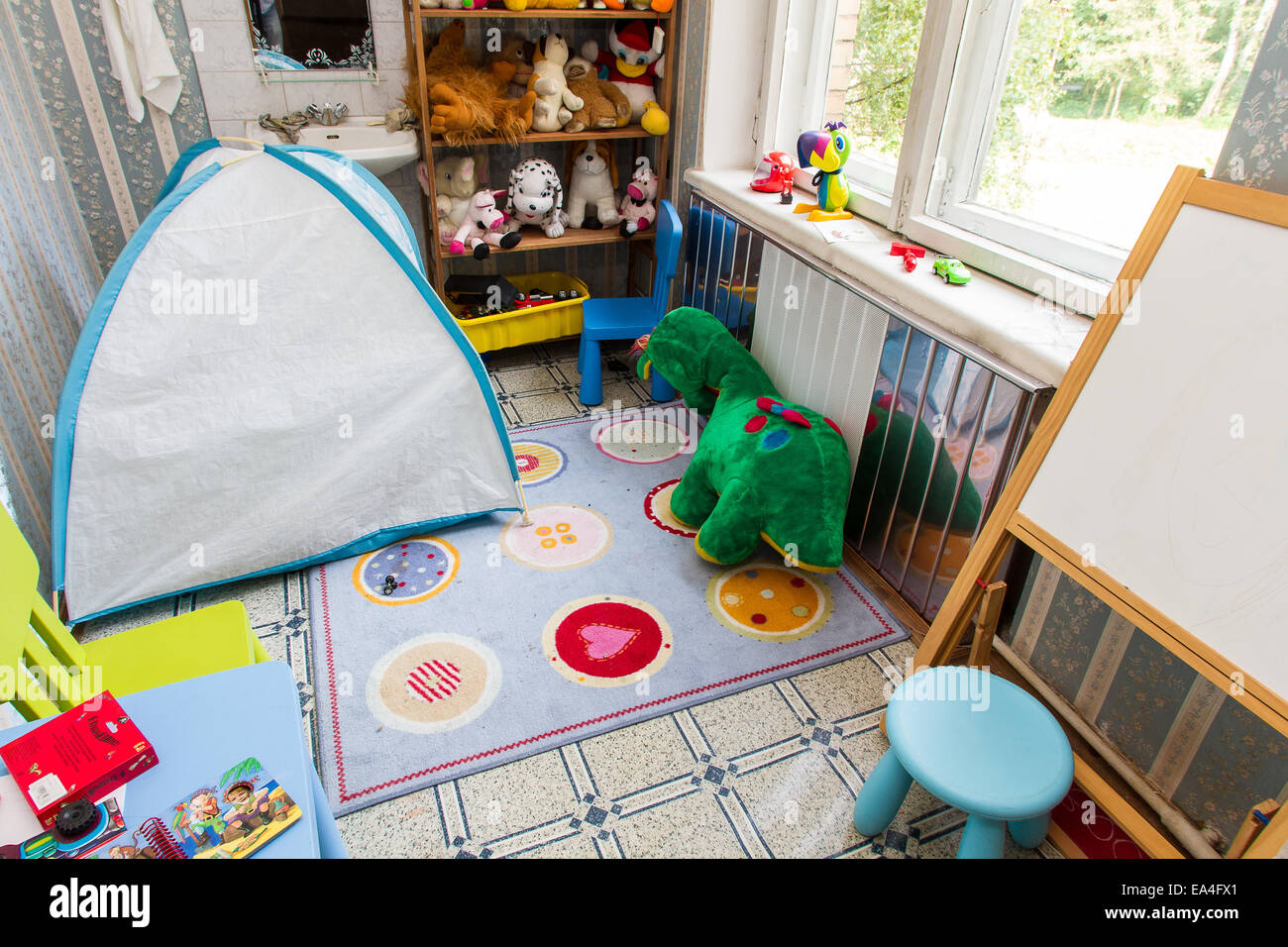 Chambre d'enfants, maison moderne Banque D'Images