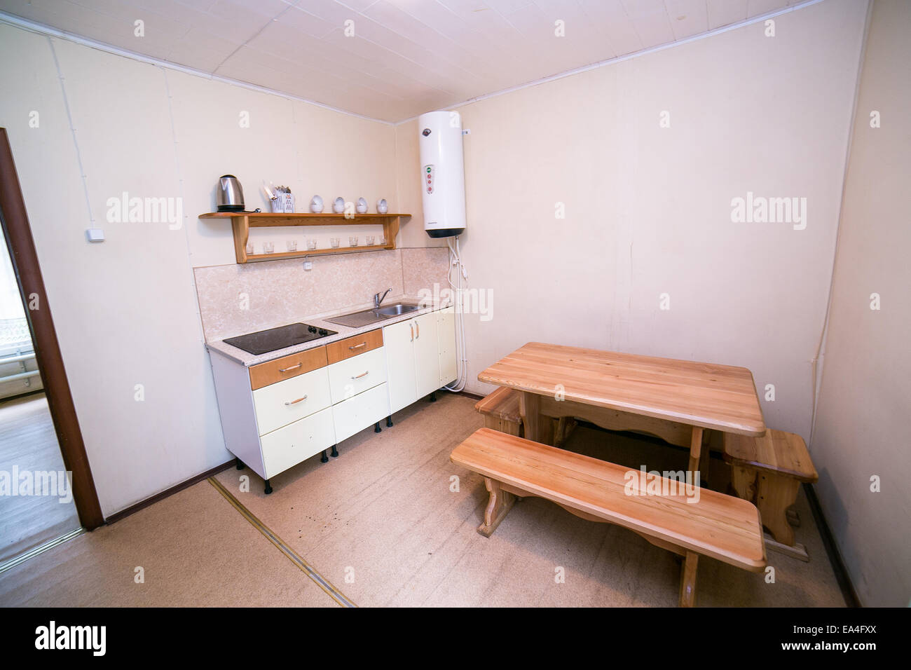 Accueil cuisine moderne et design d'intérieur Banque D'Images