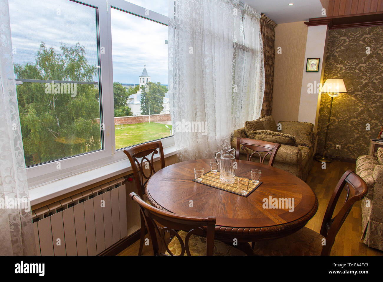 Maison moderne et design intérieur salon de l'hôtel Banque D'Images