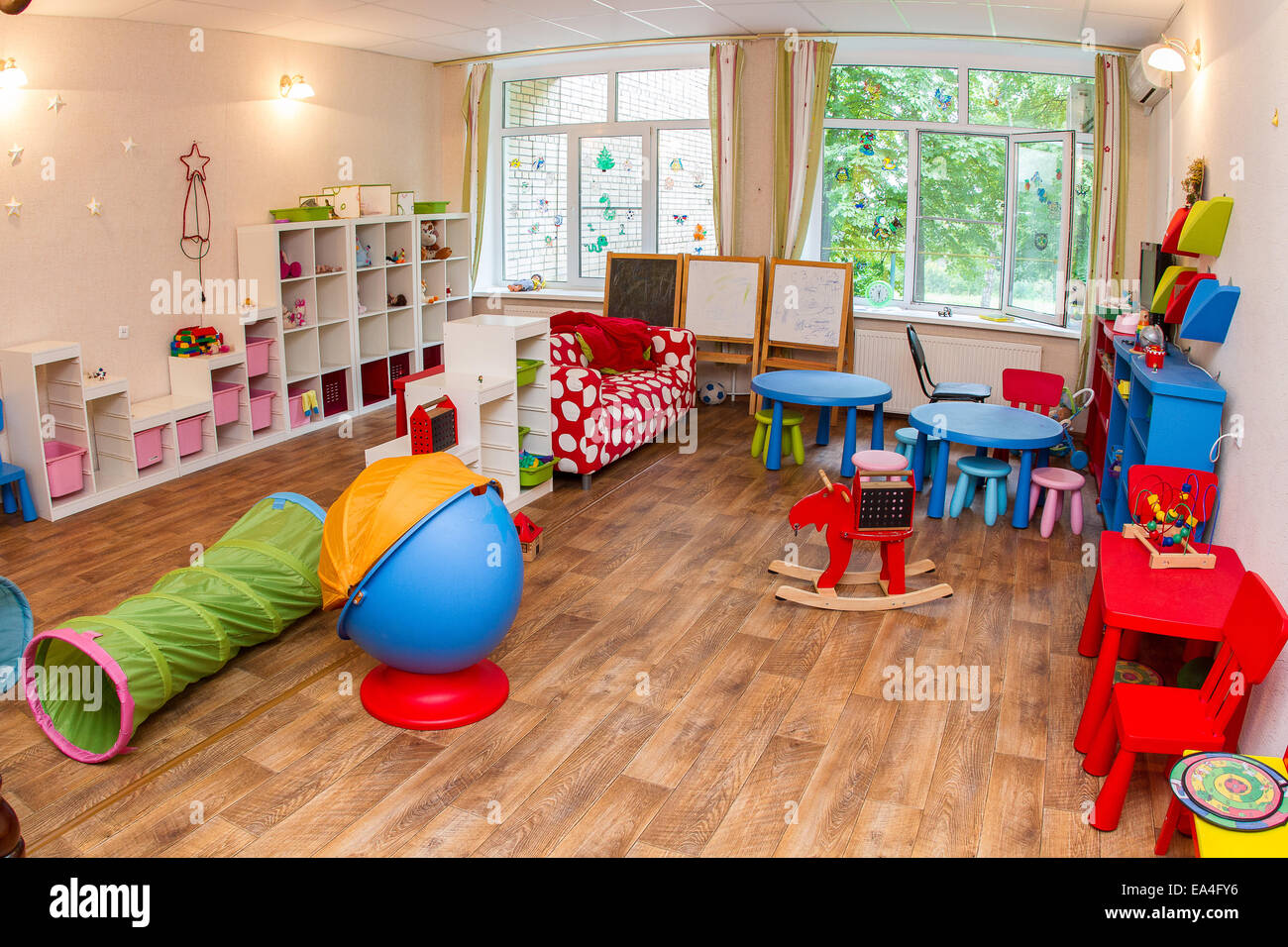 Chambre d'enfants, maison moderne Banque D'Images