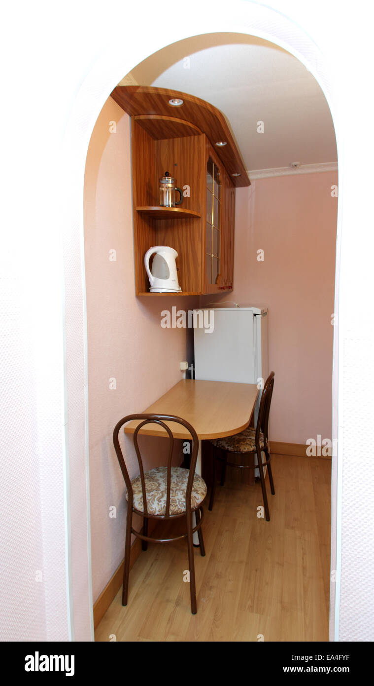 Accueil cuisine moderne et design d'intérieur Banque D'Images