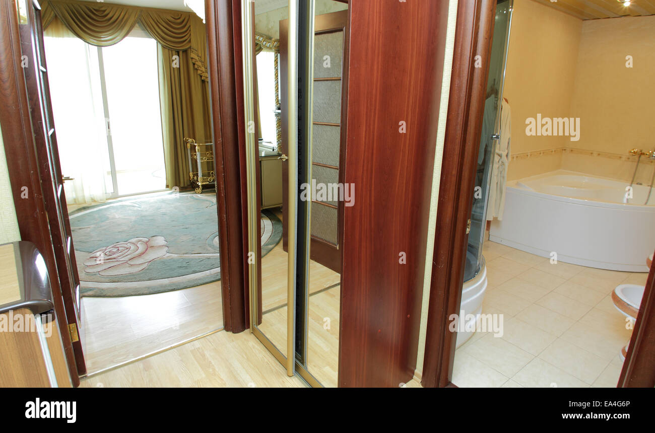 Maison moderne et design intérieur salon de l'hôtel Banque D'Images