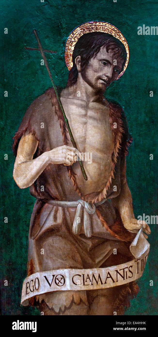 Saint Jean Baptiste 1490 Bernardo (Bernardino) bois allégorique (ch. 1460 - 1526) peintre italien Italie Banque D'Images