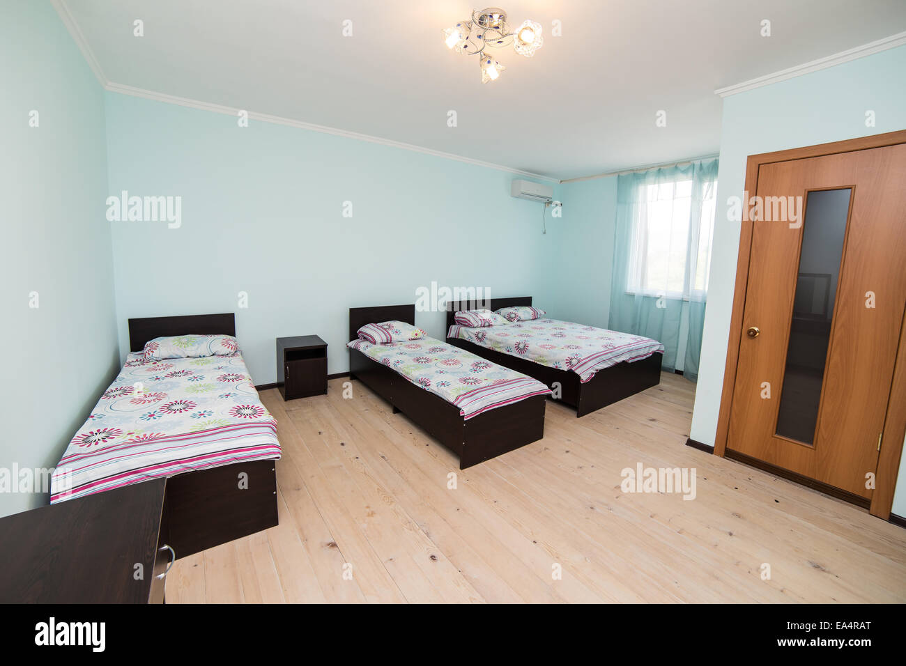 Maison moderne et design d'intérieur chambre à coucher de l'hôtel Banque D'Images