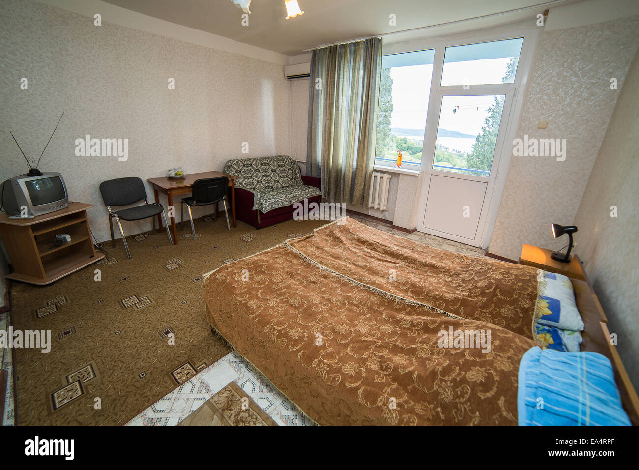 Maison moderne et design d'intérieur chambre à coucher de l'hôtel Banque D'Images