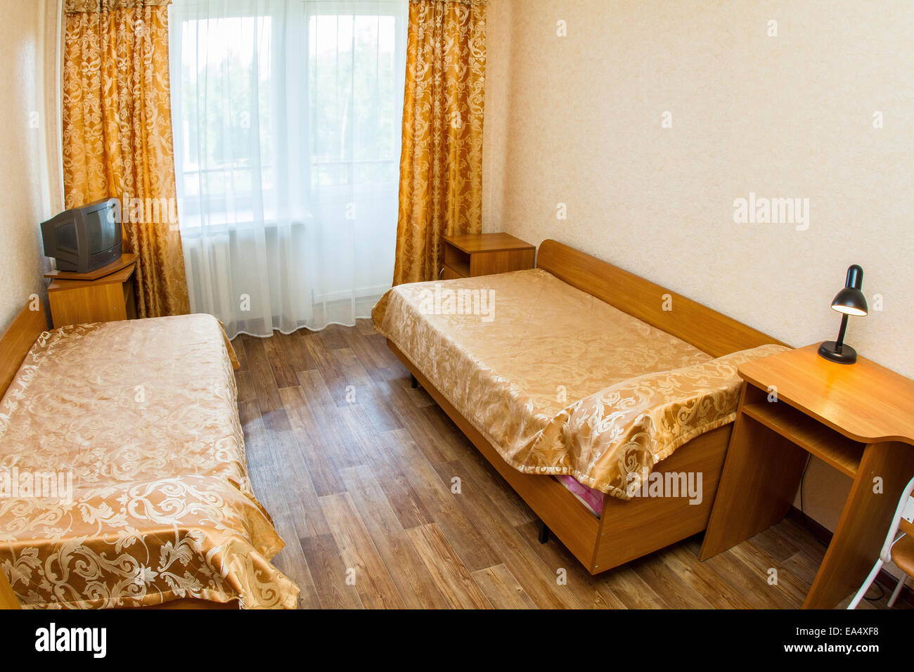 Maison moderne et design d'intérieur chambre à coucher de l'hôtel Banque D'Images