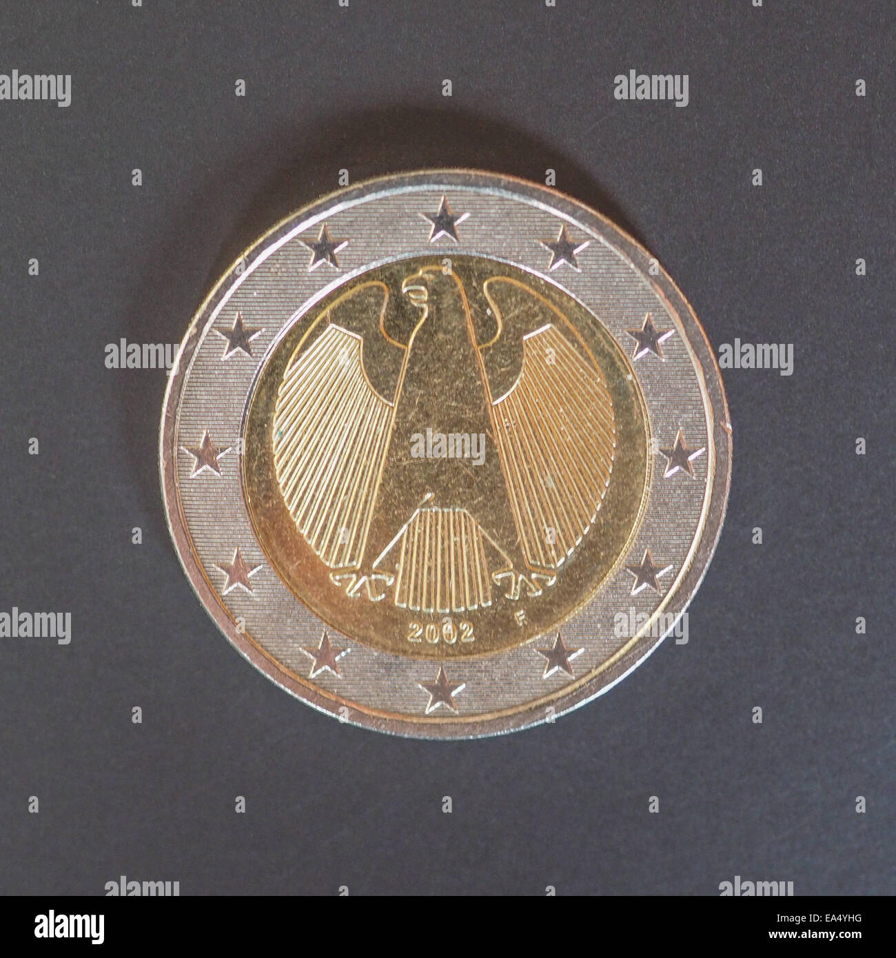 Deux allemand Euro coin de Allemagne Banque D'Images