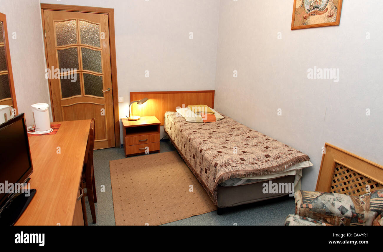 Maison moderne et design d'intérieur chambre à coucher de l'hôtel Banque D'Images