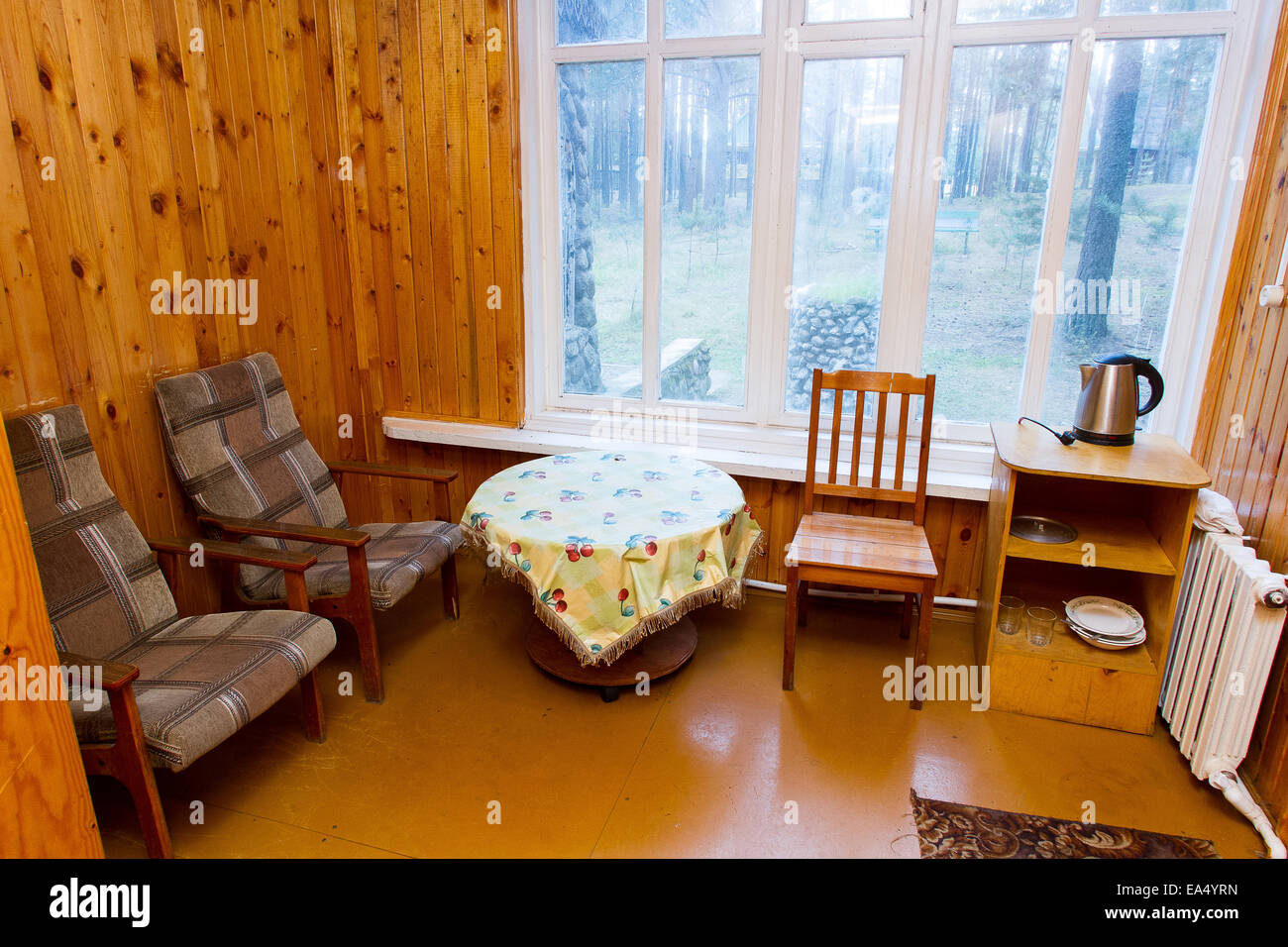 Maison moderne et design d'intérieur chambre à coucher de l'hôtel Banque D'Images