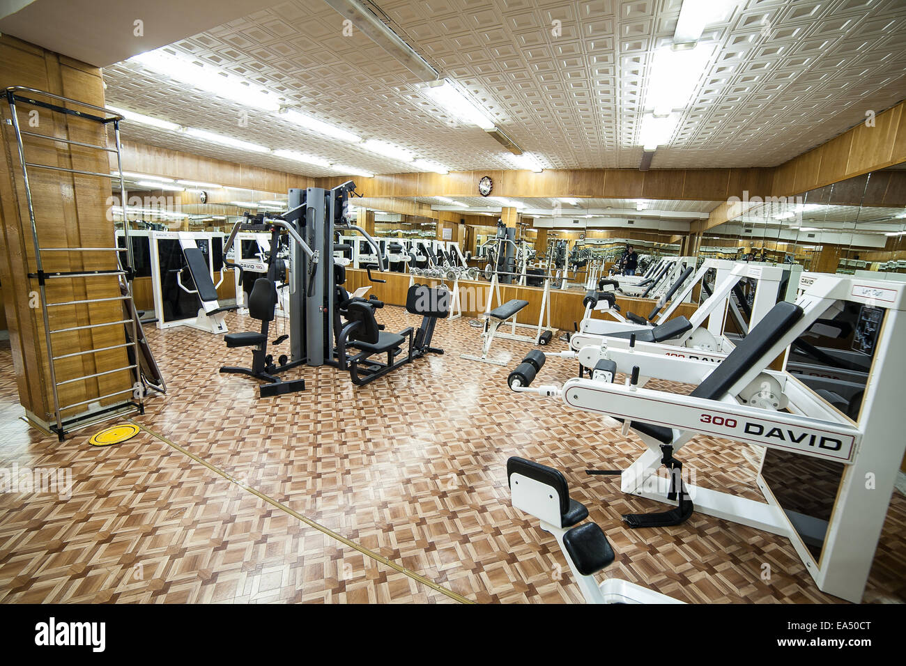 Équipements en Traineger centre de remise en forme, salle de sport Banque D'Images