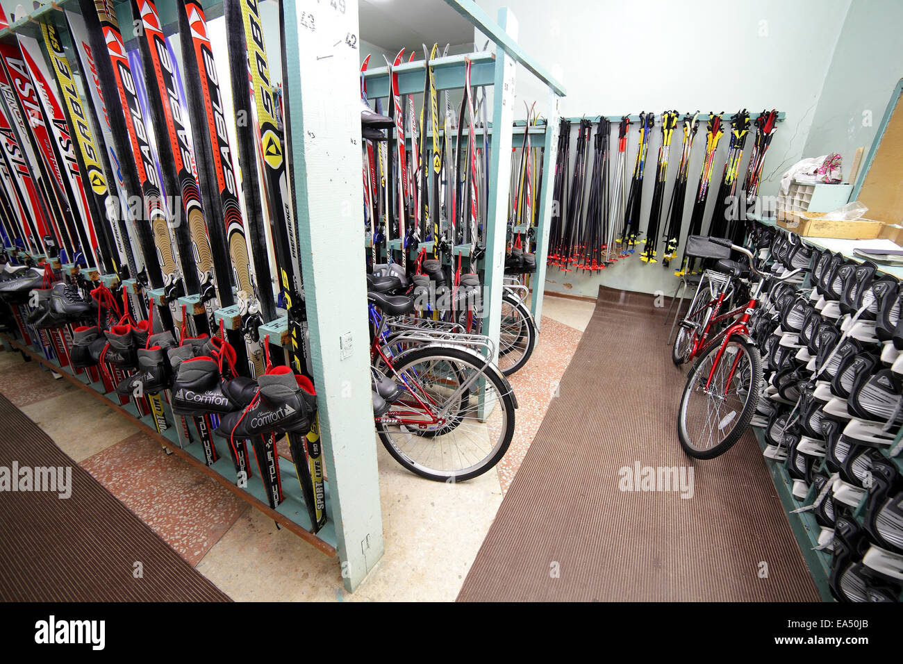 Location d'équipement de sport Banque D'Images