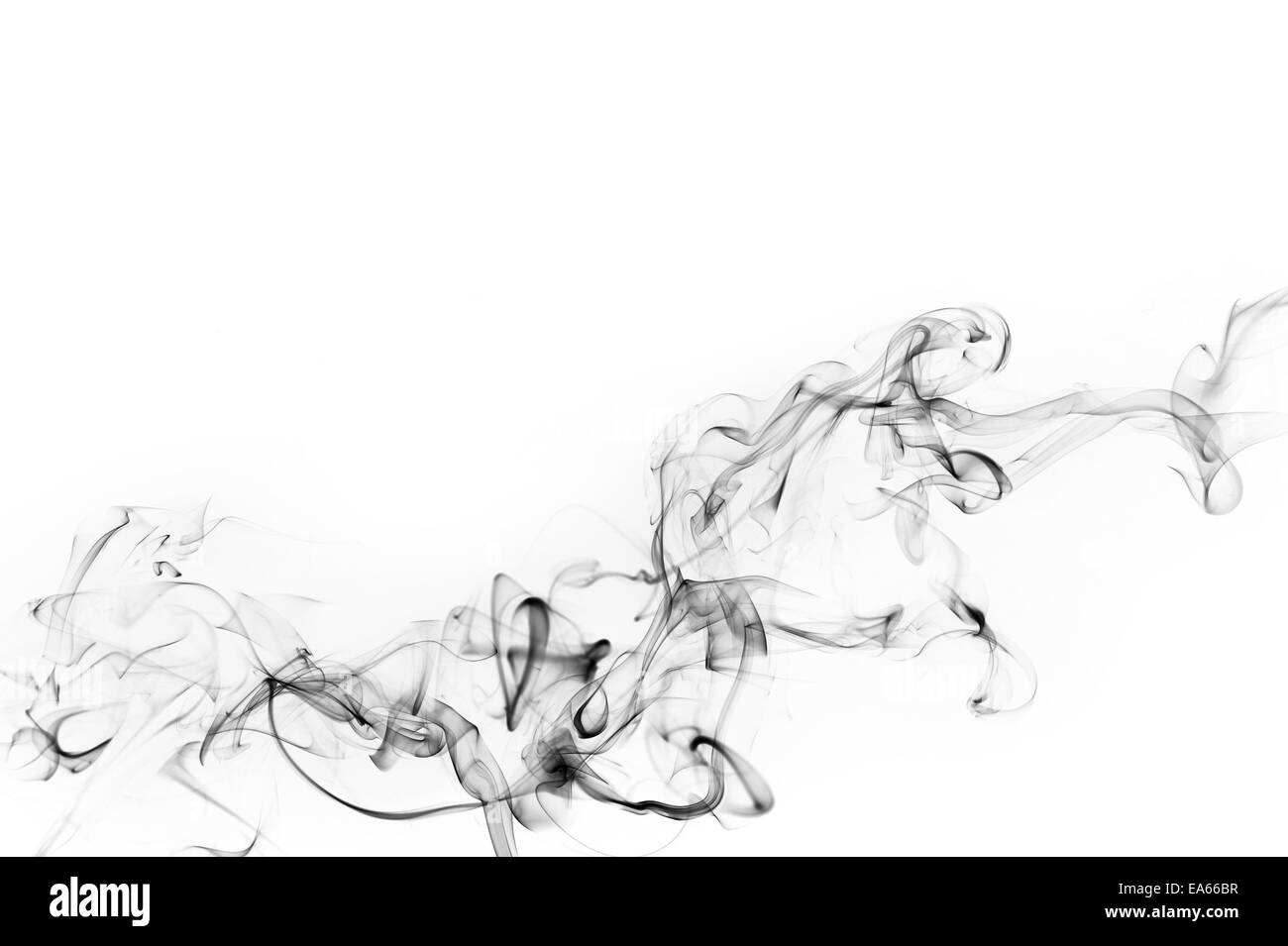 Fumée noire abstrait Banque D'Images