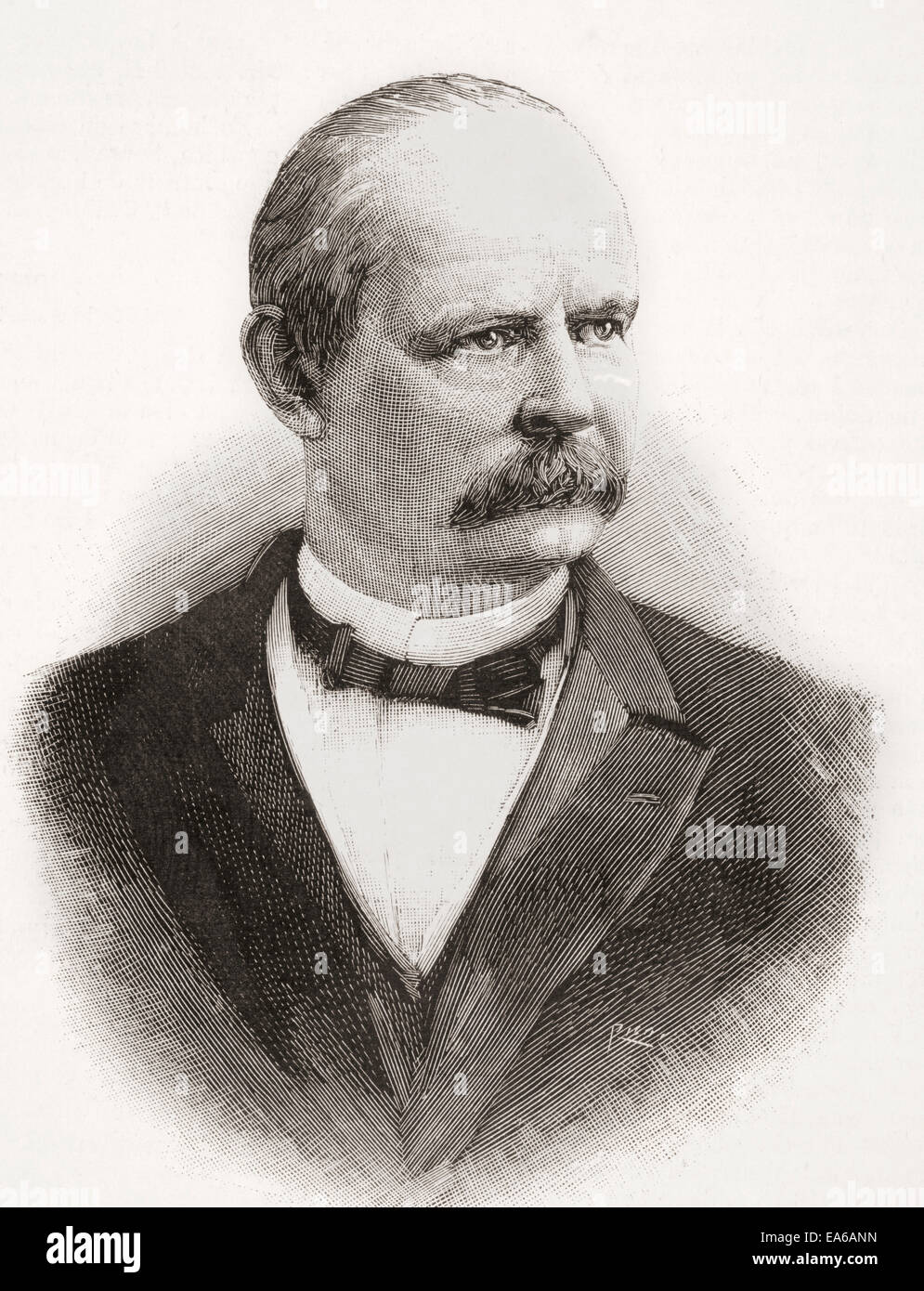 Adlai Ewing Stevenson I, 1835 - 1914. 23e Vice-président des États-Unis d'Amérique. Banque D'Images