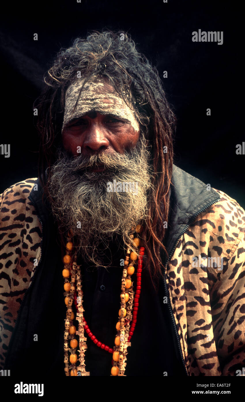 Saint homme,Sadhu en Inde Banque D'Images