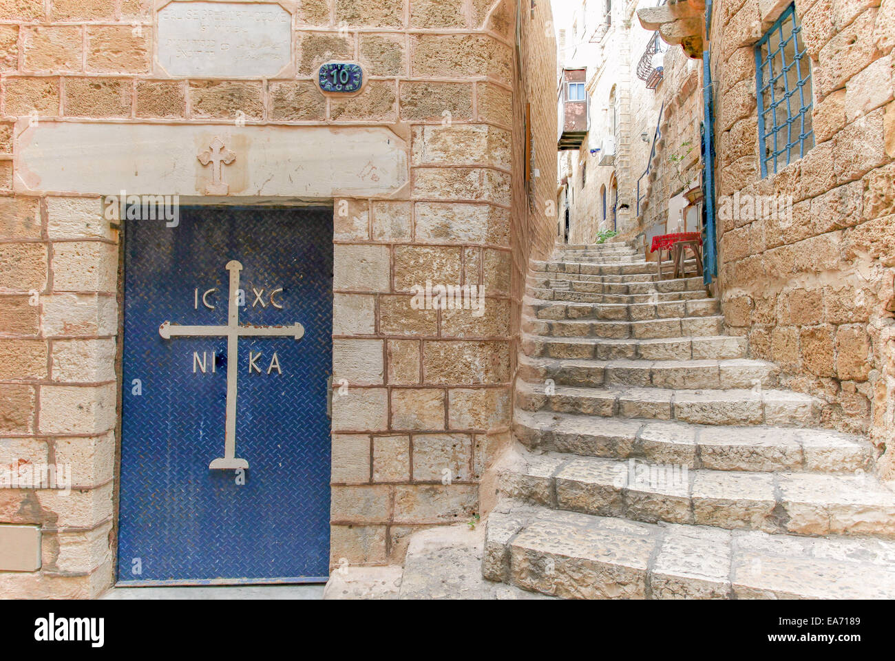 Ruelle typique de Jaffa, Tel Aviv - Israël Banque D'Images