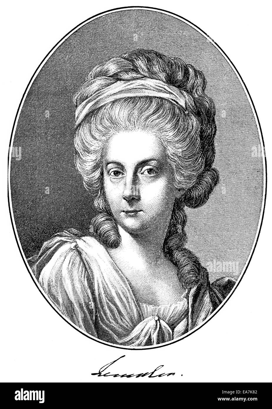 Anna Amalia de Brunswick-Wolfenbüttel, 1739 - 1807, une princesse allemande et compositeur, Anna Amalia von Braunschweig-Wolfenbüttel, 1 Banque D'Images