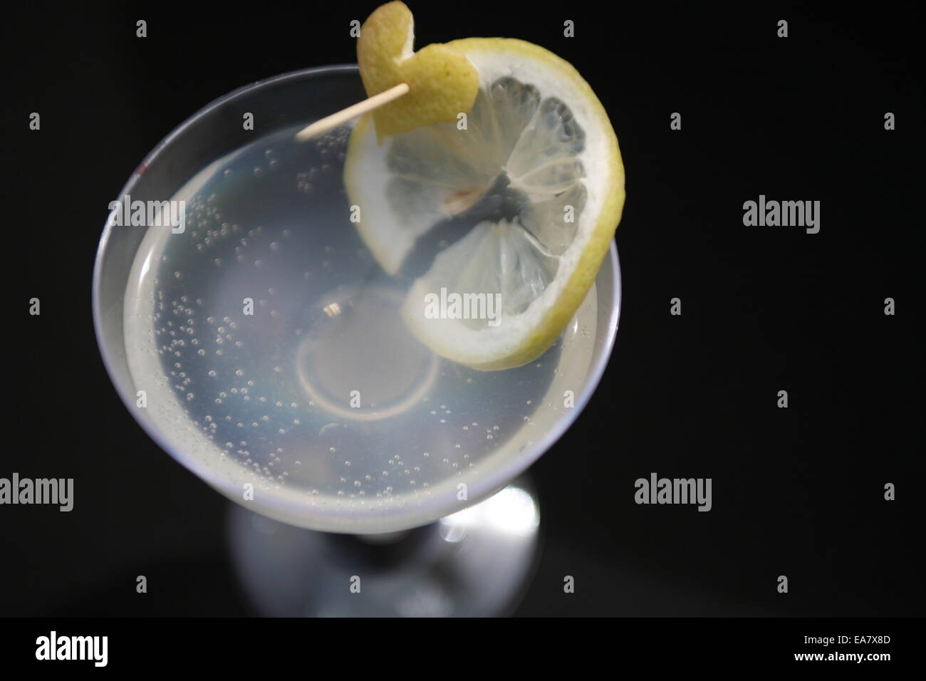 Verre à cocktail en plastique verre Banque D'Images