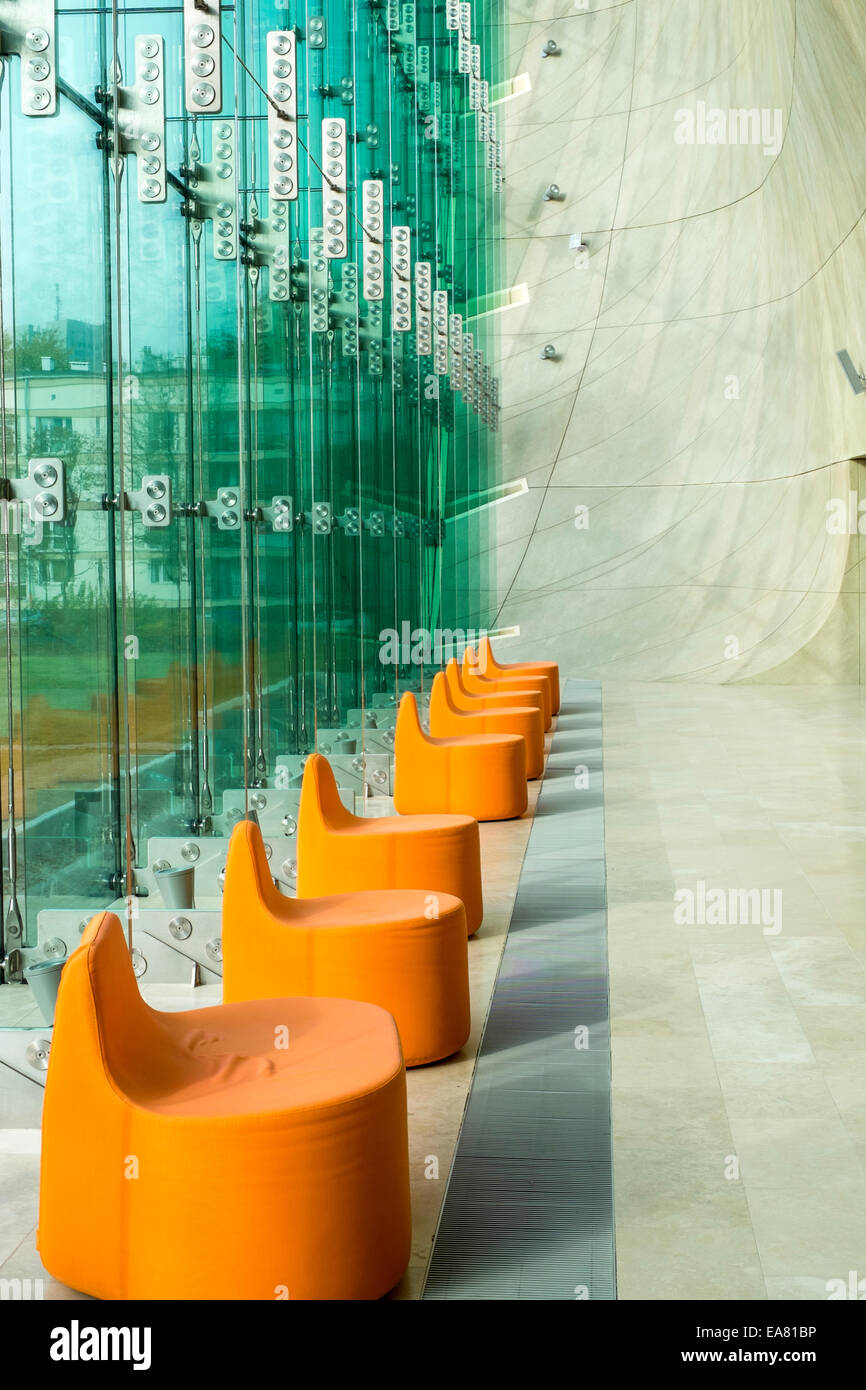 Musée de l'histoire des Juifs polonais, le POLIN, Varsovie, Pologne Banque D'Images