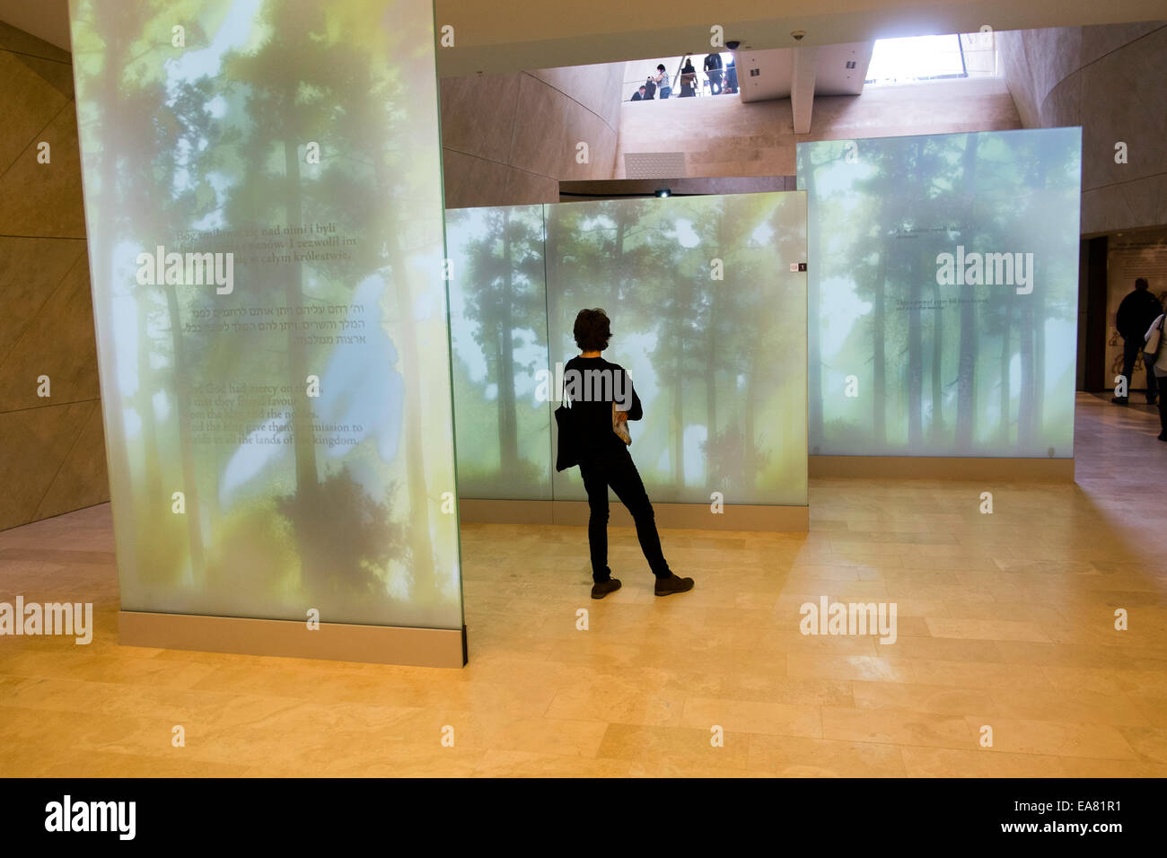 Musée de l'histoire des Juifs polonais, le POLIN, Varsovie, Pologne Banque D'Images