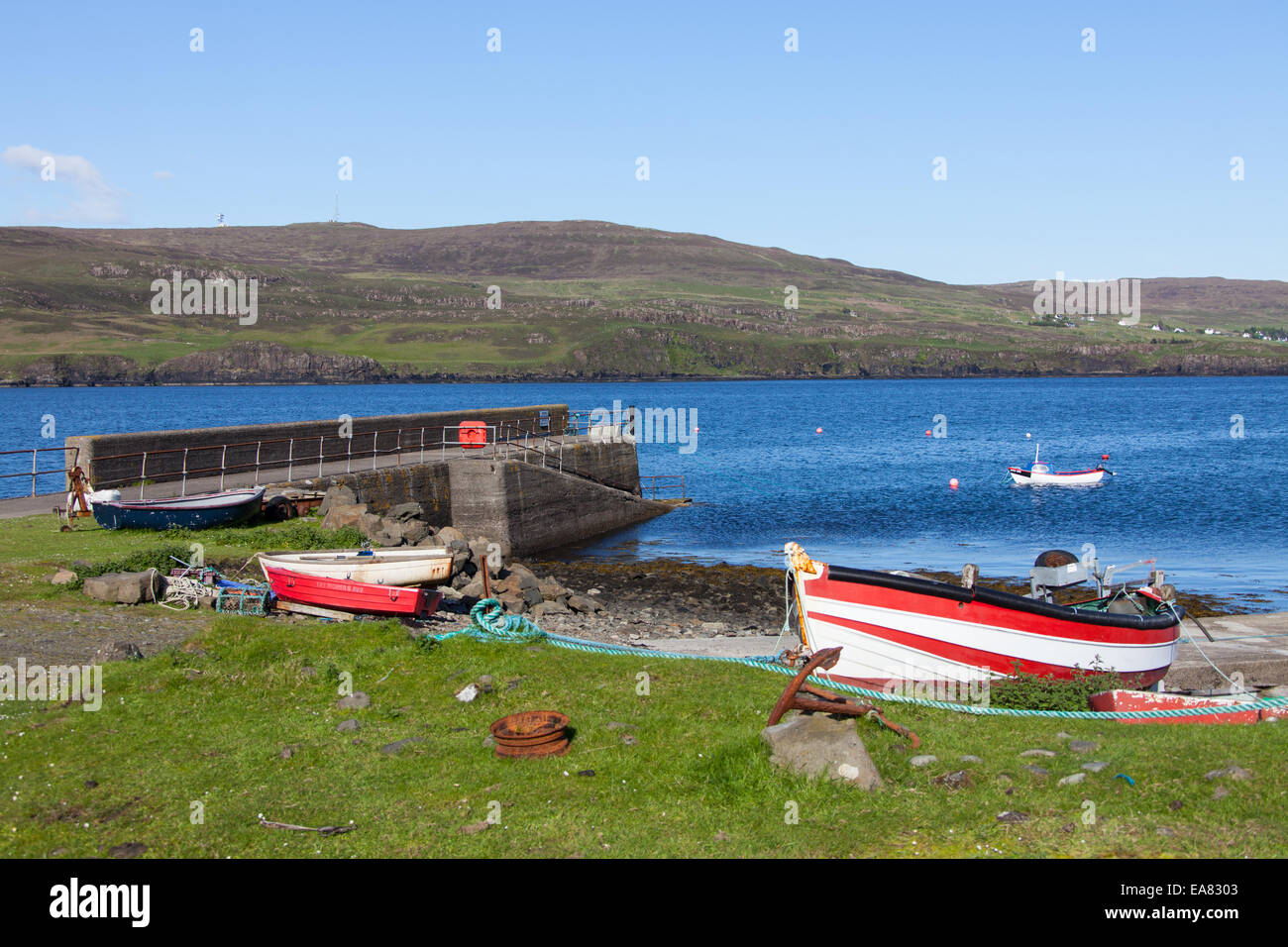 Pooliel Meanish, Loch, Laval, île de Skye, Écosse, Hébrides intérieures. Banque D'Images