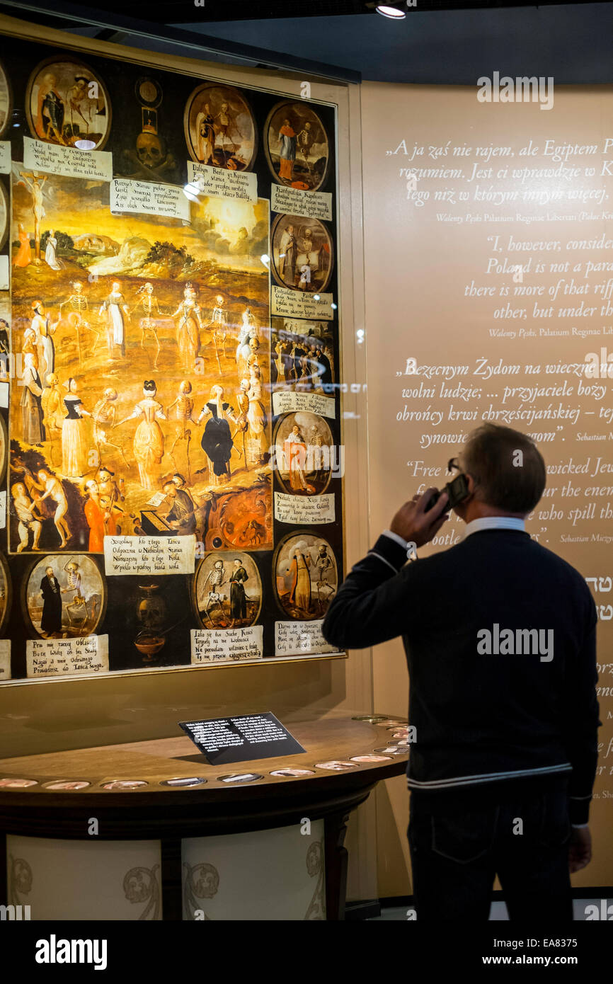 Musée de l'histoire des Juifs polonais, le POLIN, Varsovie, Pologne Banque D'Images