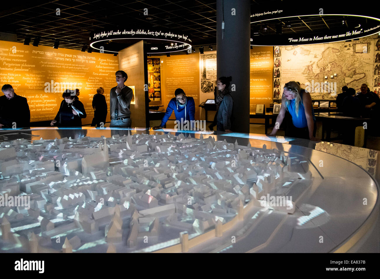 Musée de l'histoire des Juifs polonais, le POLIN, Varsovie, Pologne Banque D'Images