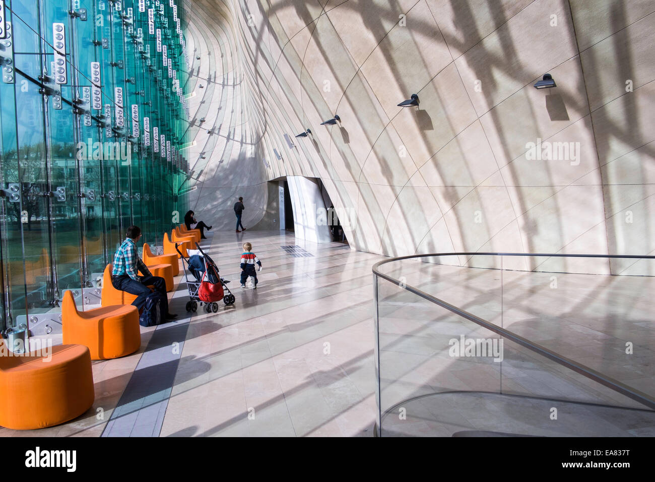 Musée de l'histoire des Juifs polonais, le POLIN, Varsovie, Pologne Banque D'Images