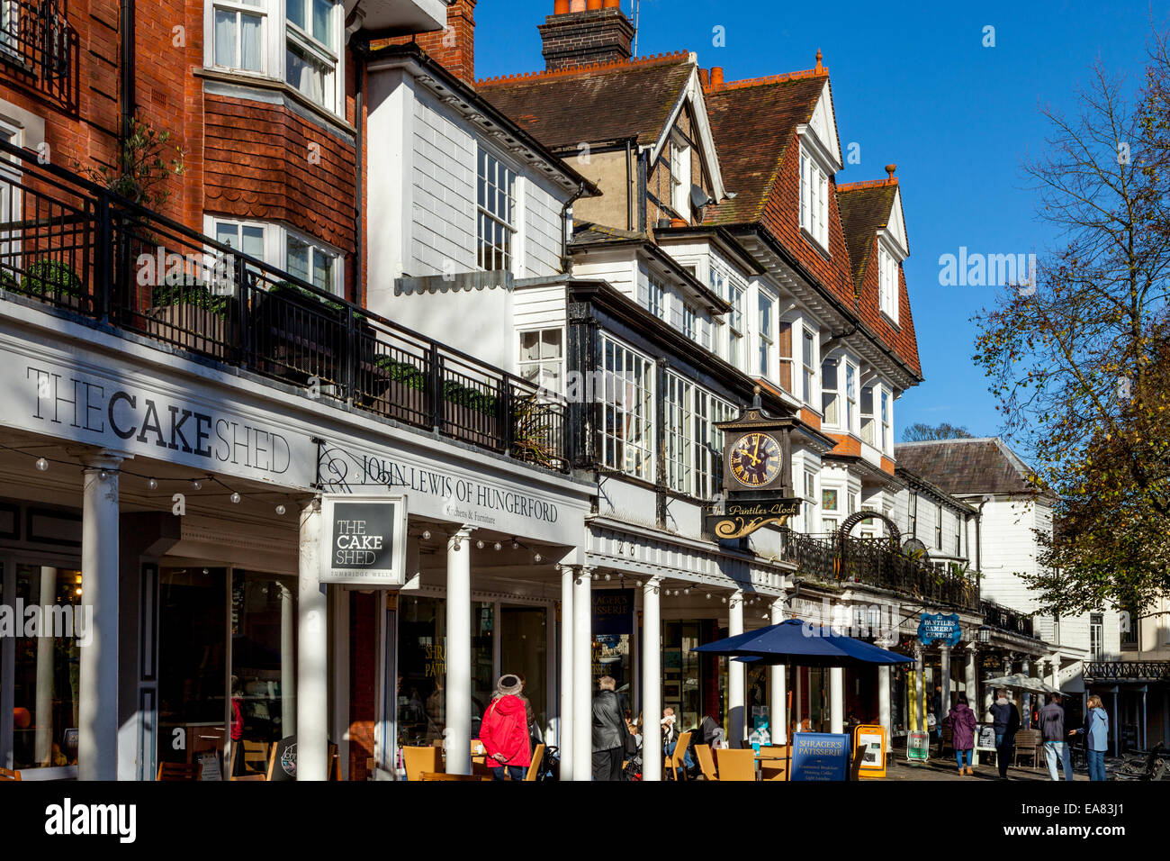 Les Pantiles, Royal Tunbridge Wells, Kent, Angleterre Banque D'Images