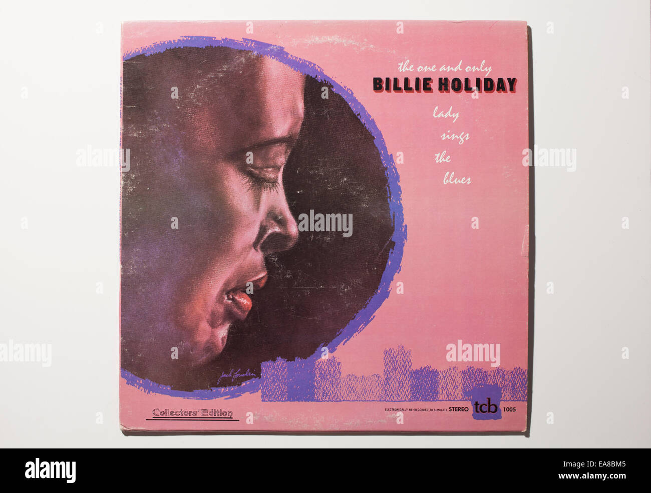 L'enregistrement de l'album vintage de la chanteuse Billie Holiday - la seule et unique Billie Holiday, Lady Sings the Blues sur l'étiquette de TCB. Banque D'Images