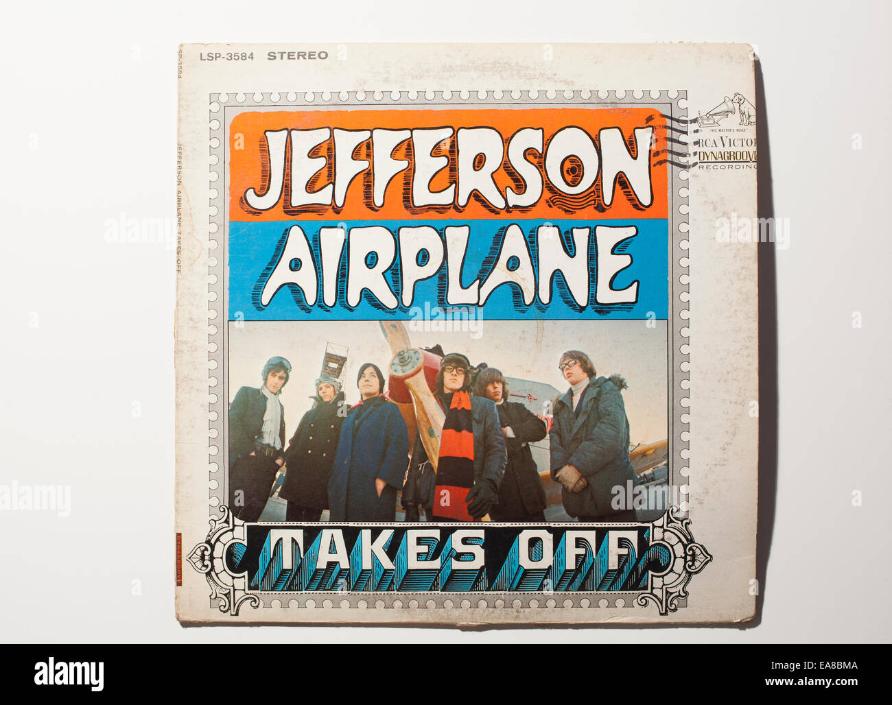 L'enregistrement de l'album Vintage Jefferson Airplane décolle, sorti en 1966. Banque D'Images