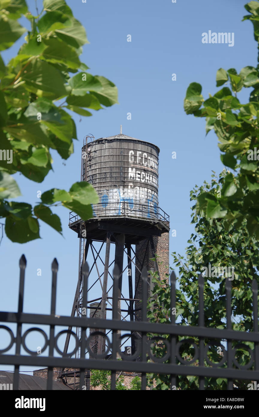 Ancien château d'eau dans la région de Chicago, boucle Sud Banque D'Images