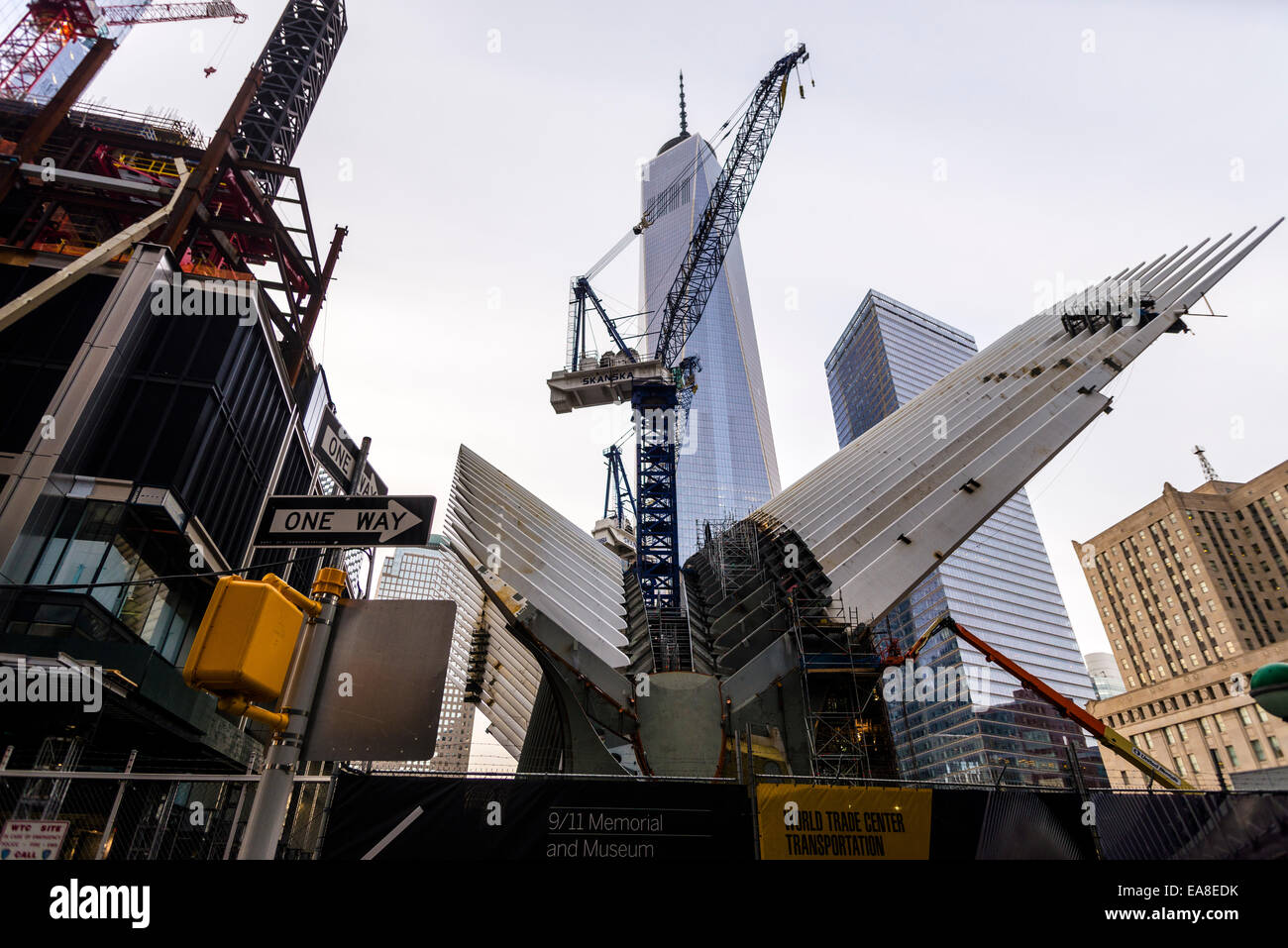 New York, NY - Station CHEMIN D'Oculus en construction ©Stacy Walsh Rosenstock Banque D'Images