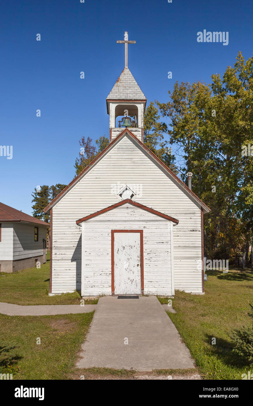 L'église paroissiale de martyrs à Cranberry Portage, Manitoba, Canada. Banque D'Images