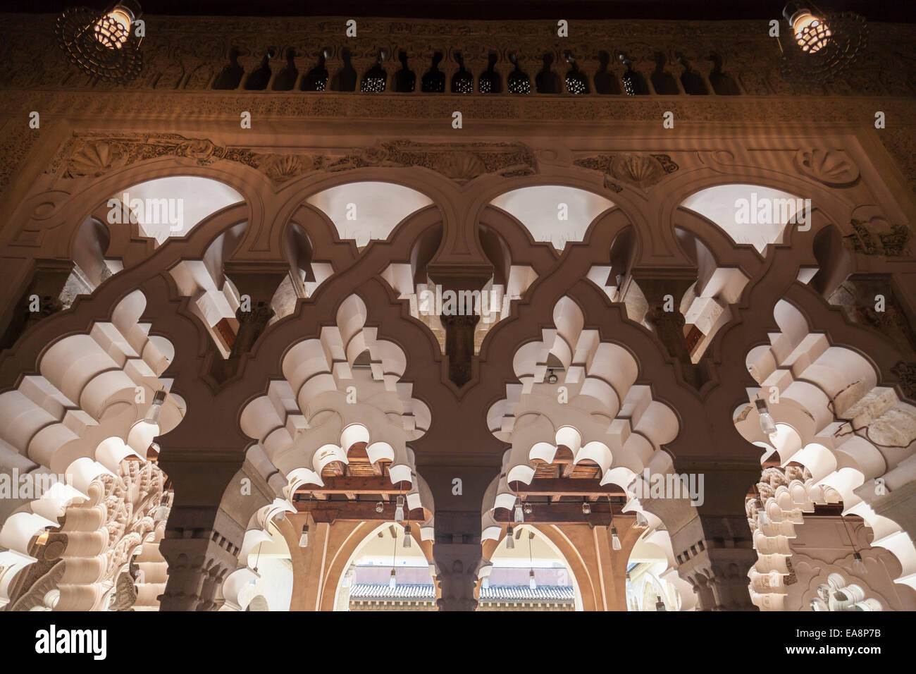 Saragosse, Espagne.palacio aljaferia Banque D'Images